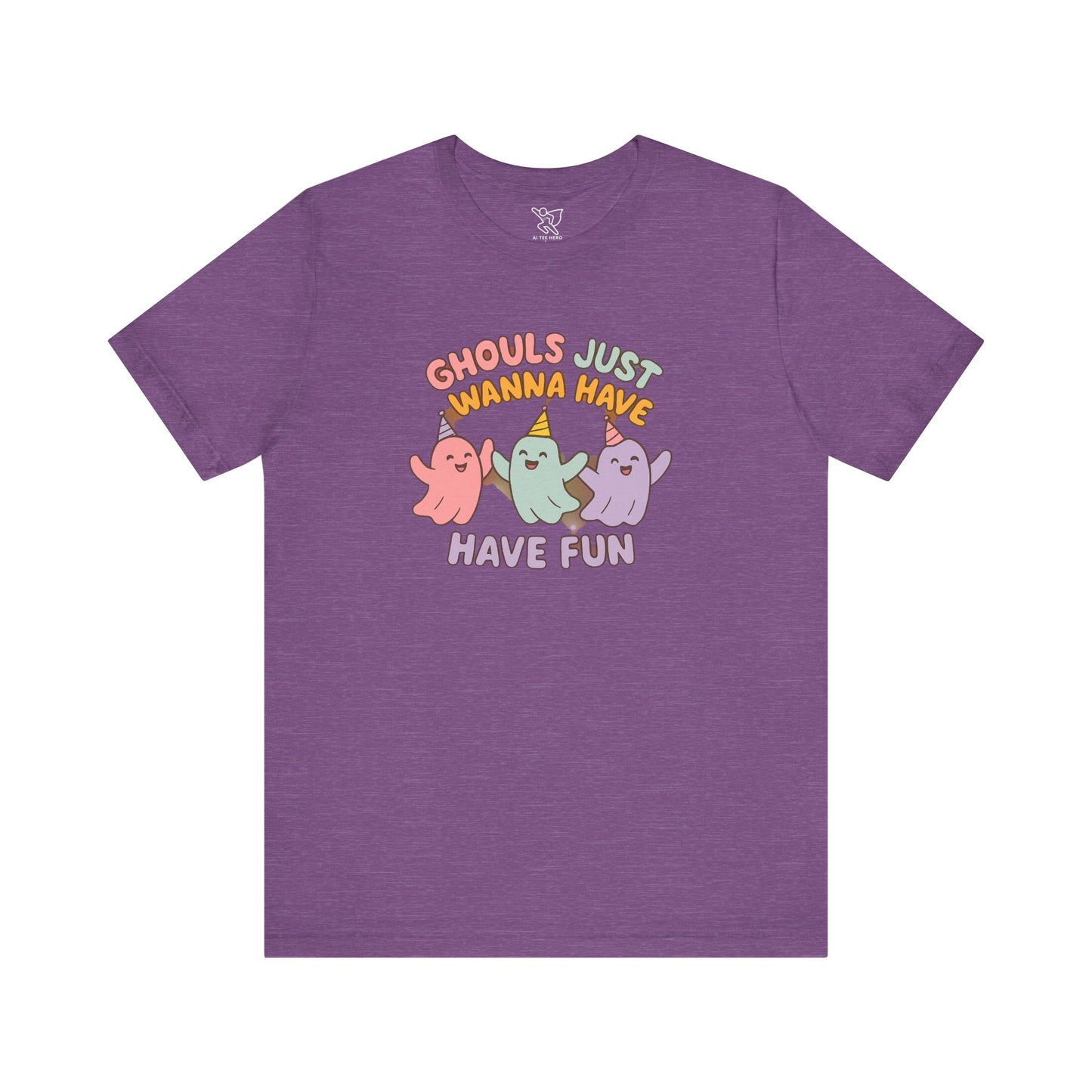 "Ghouls Just Wanna Have Fun" T-Shirt for Halloween, Unisex Graphic Shirt, Cute Ghosts Tee, Casual Wear, Gift for Friends