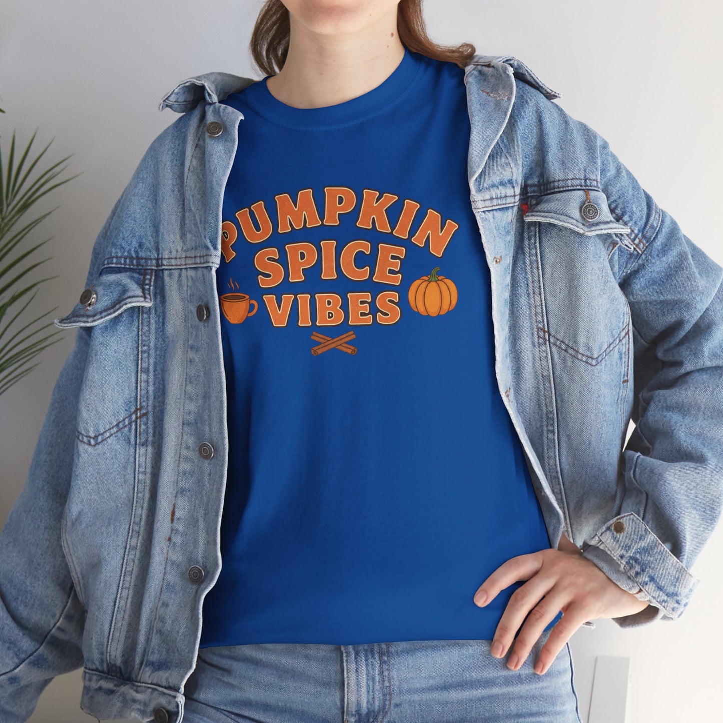 "Pumpkin Spice Vibes" Unisex Autumn T-Shirt for Fall, Cozy Apparel, Pumpkin Lover Gift, Halloween Party Wear