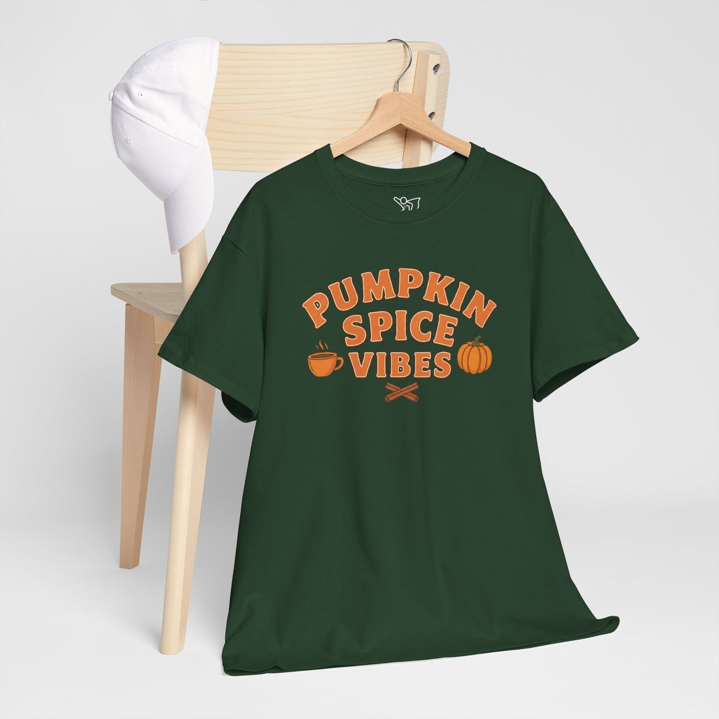 "Pumpkin Spice Vibes" Unisex Autumn T-Shirt for Fall, Cozy Apparel, Pumpkin Lover Gift, Halloween Party Wear