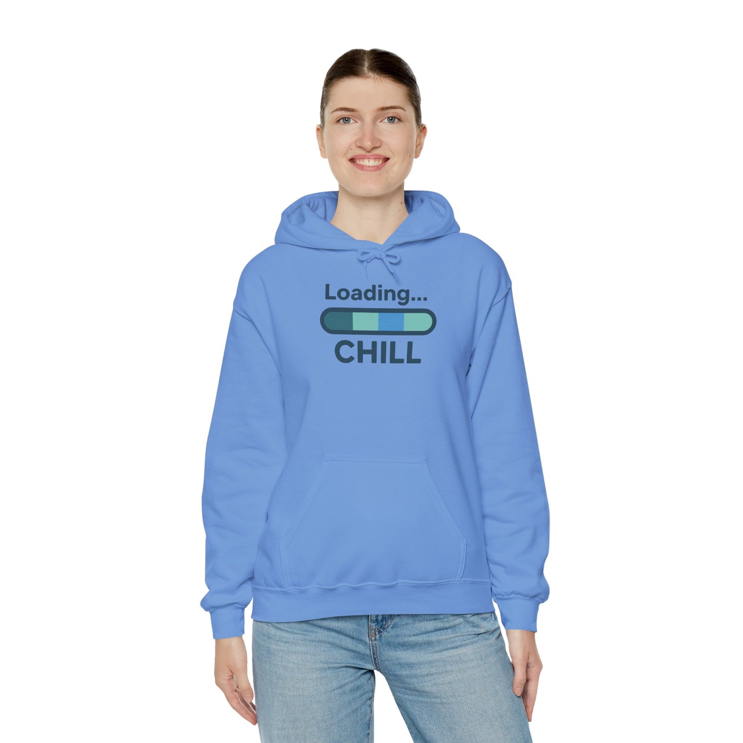 "Loading Chill" Unisex Hoodie, Cozy Sweatshirt for Relaxation, Perfect for Gifts, Chill Vibes, Casual Wear