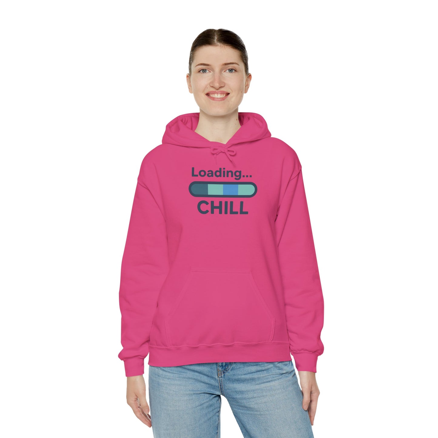 "Loading Chill" Unisex Hoodie, Cozy Sweatshirt for Relaxation, Perfect for Gifts, Chill Vibes, Casual Wear