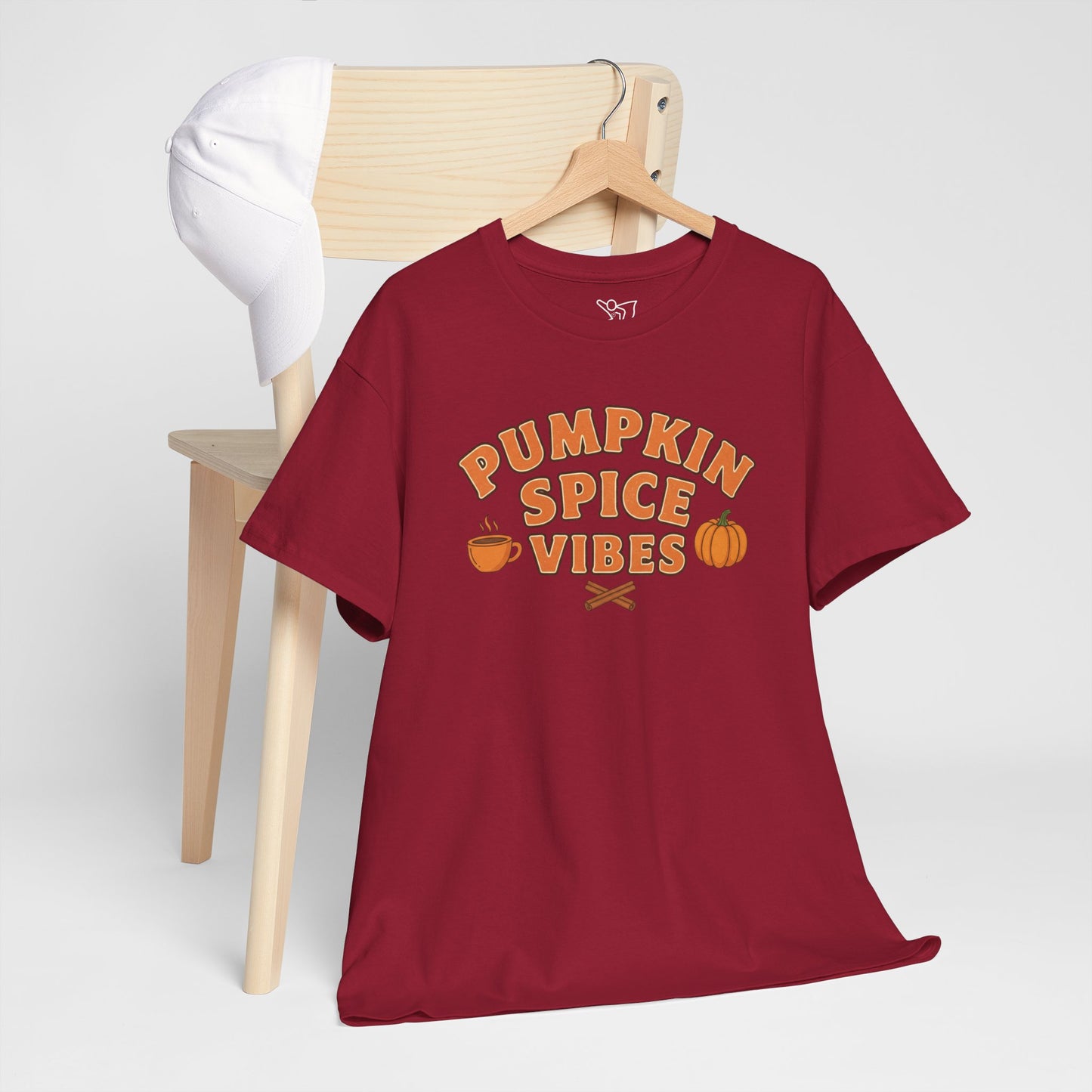 "Pumpkin Spice Vibes" Unisex Autumn T-Shirt for Fall, Cozy Apparel, Pumpkin Lover Gift, Halloween Party Wear