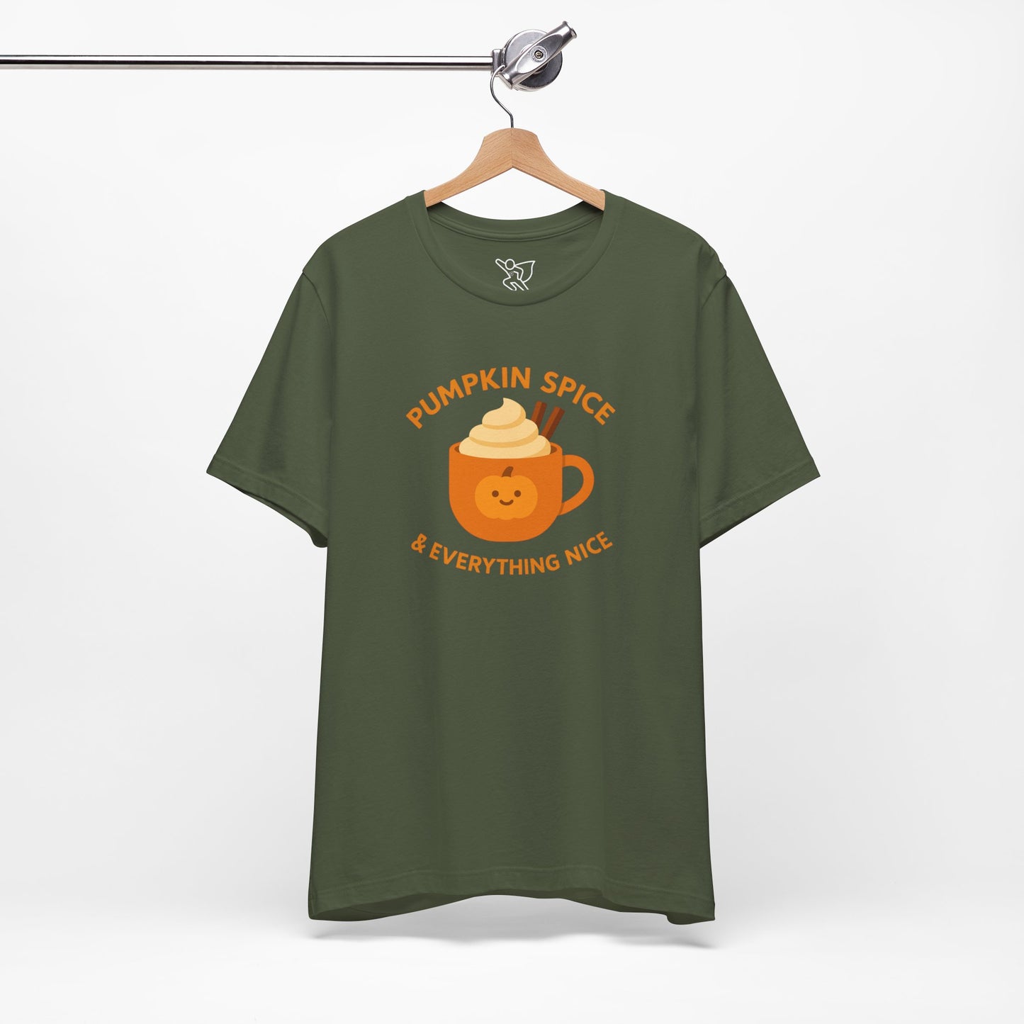"Pumpkin Spice & Everything Nice" Fall T-Shirt, Autumn Fashion, Cozy Casual Wear, Pumpkin Lovers Gift, Seasonal Apparel