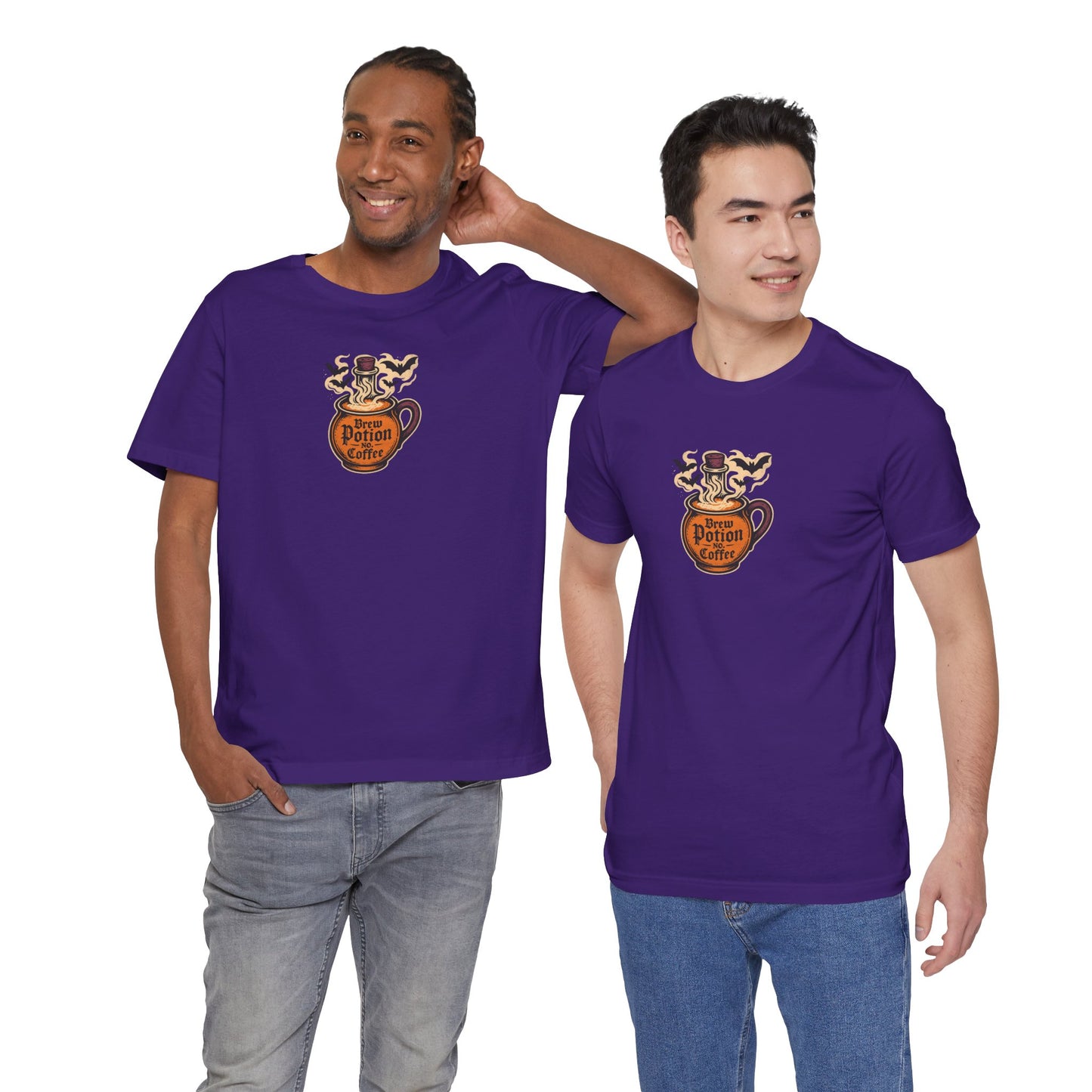 "Coffee Potion" Unisex Tee, Casual Wear, Gift for Coffee Lovers, Magical T-Shirt, Witchy Apparel, Coffee Enthusiast Presents