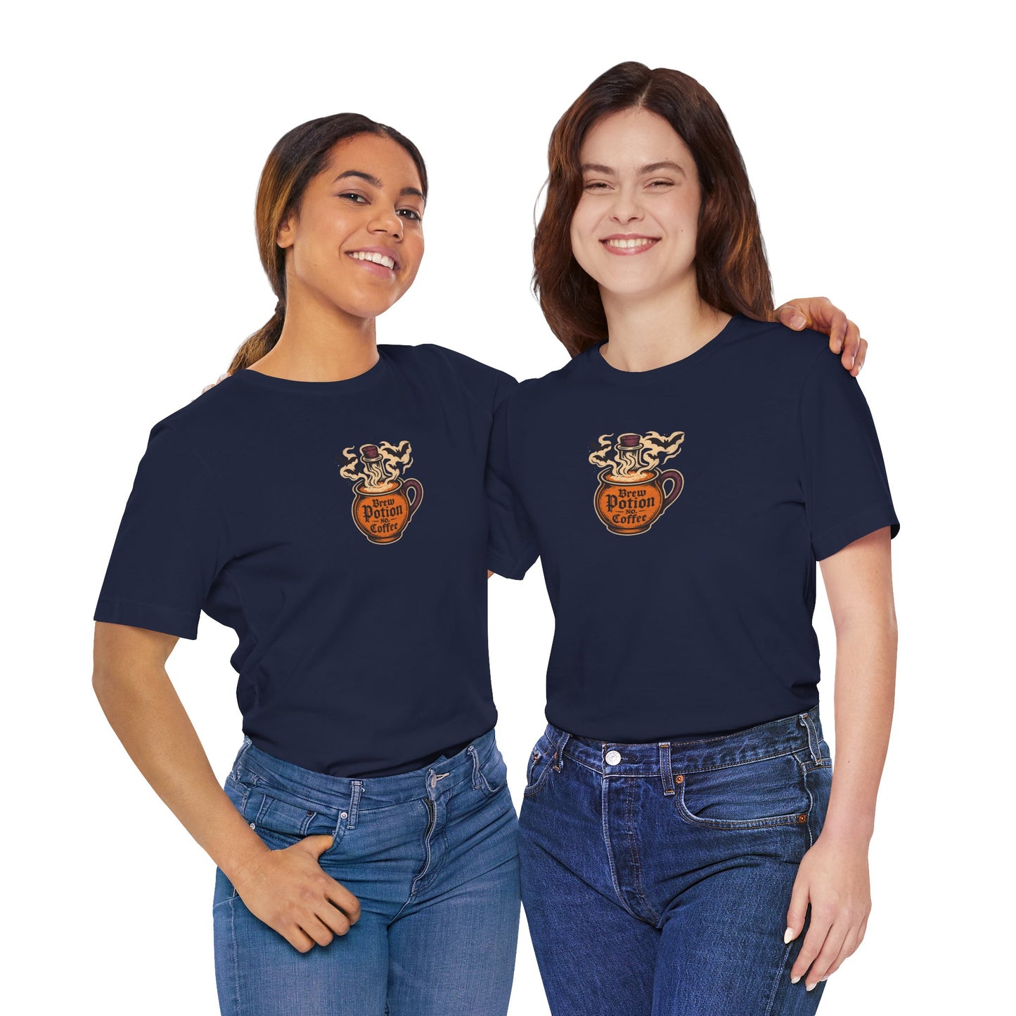 "Coffee Potion" Unisex Tee, Casual Wear, Gift for Coffee Lovers, Magical T-Shirt, Witchy Apparel, Coffee Enthusiast Presents