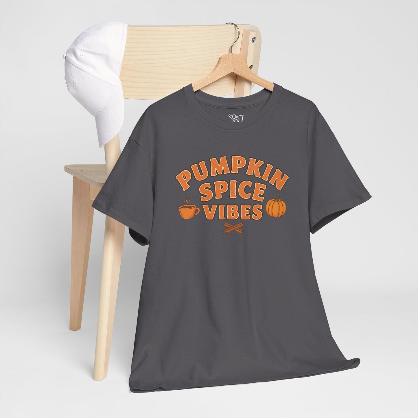 "Pumpkin Spice Vibes" Unisex Autumn T-Shirt for Fall, Cozy Apparel, Pumpkin Lover Gift, Halloween Party Wear