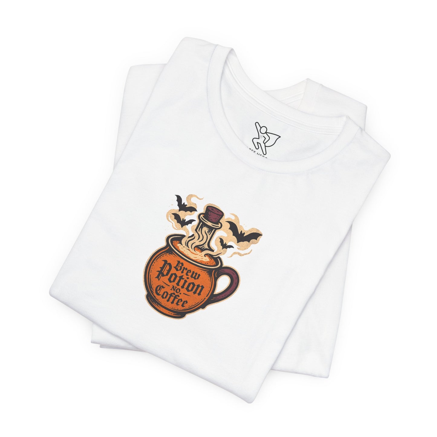 "Coffee Potion" Unisex Tee, Casual Wear, Gift for Coffee Lovers, Magical T-Shirt, Witchy Apparel, Coffee Enthusiast Presents