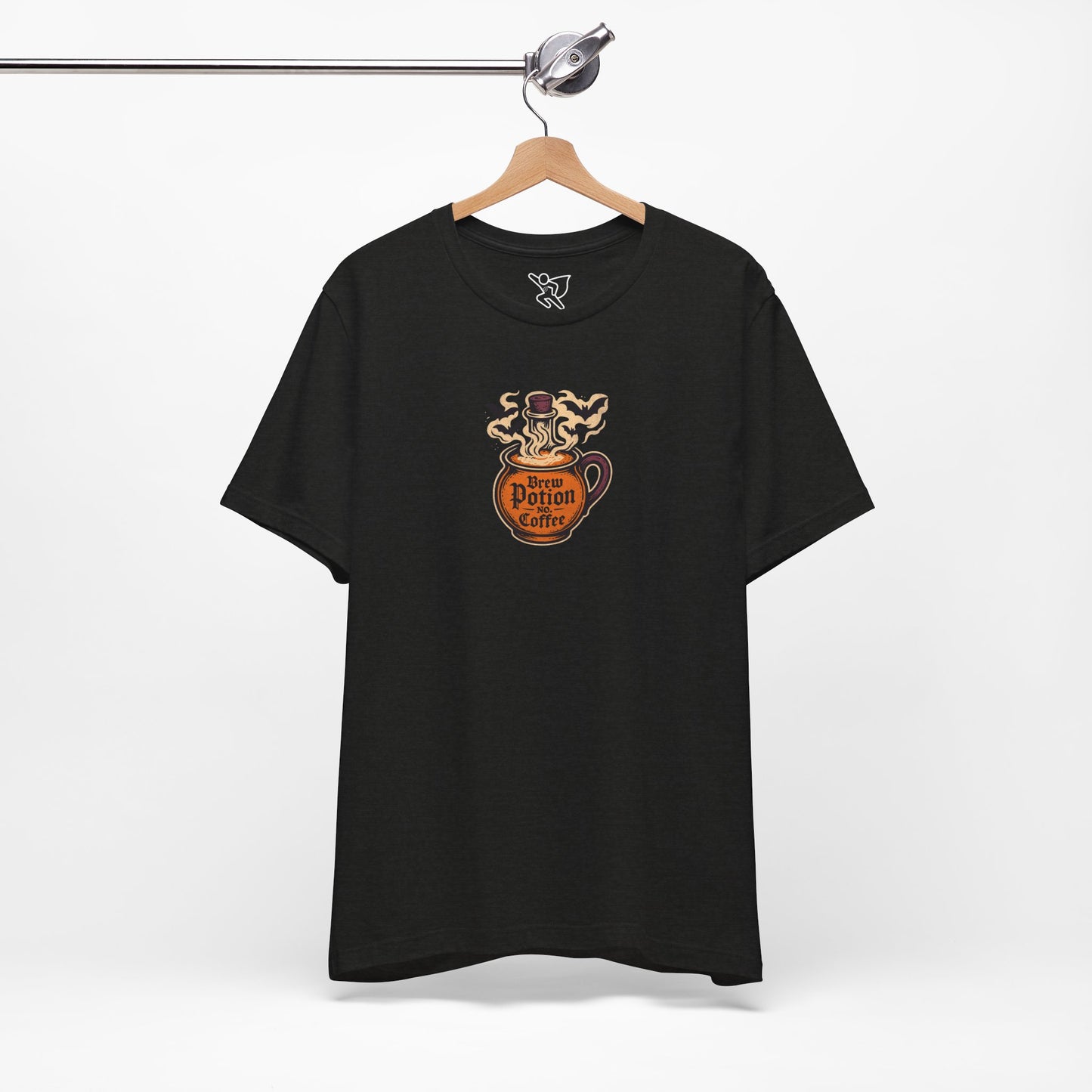 "Coffee Potion" Unisex Tee, Casual Wear, Gift for Coffee Lovers, Magical T-Shirt, Witchy Apparel, Coffee Enthusiast Presents