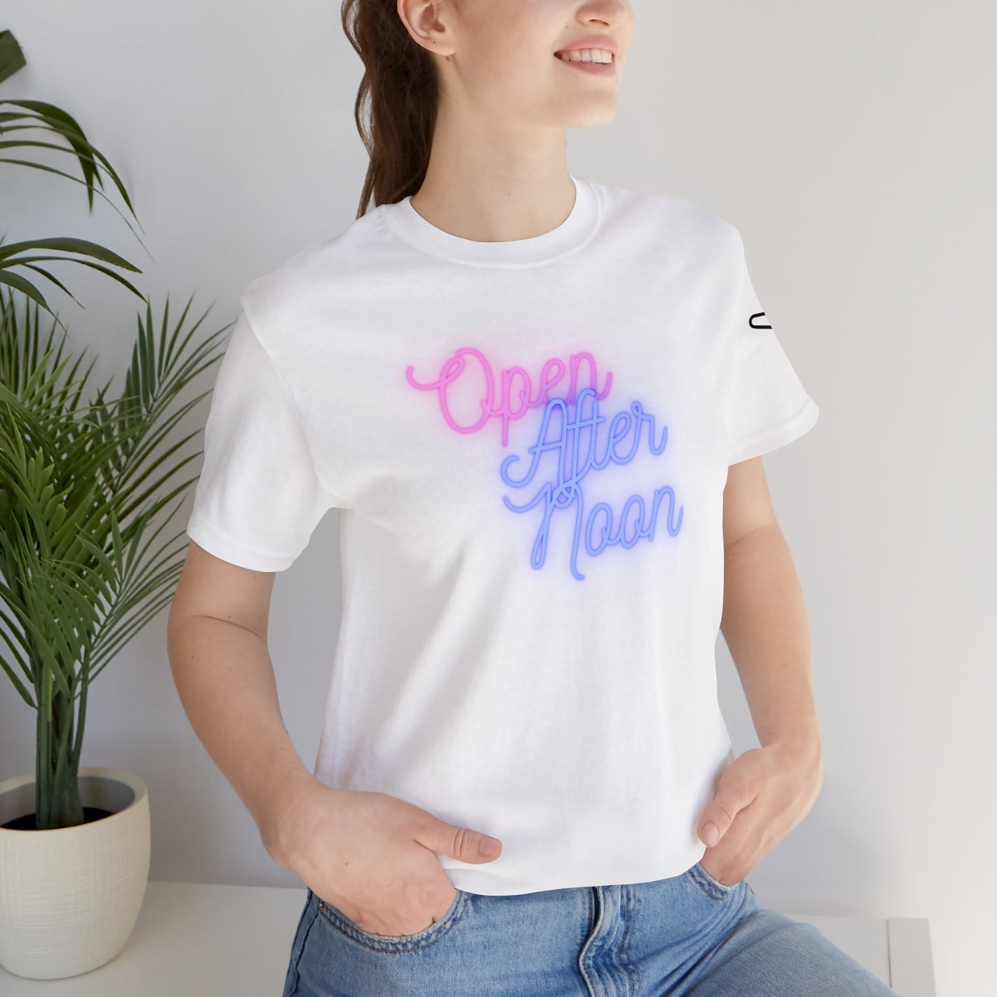 Midday Glow Neon Graphic Unisex Jersey Short Sleeve Tee - AI Tee Hero