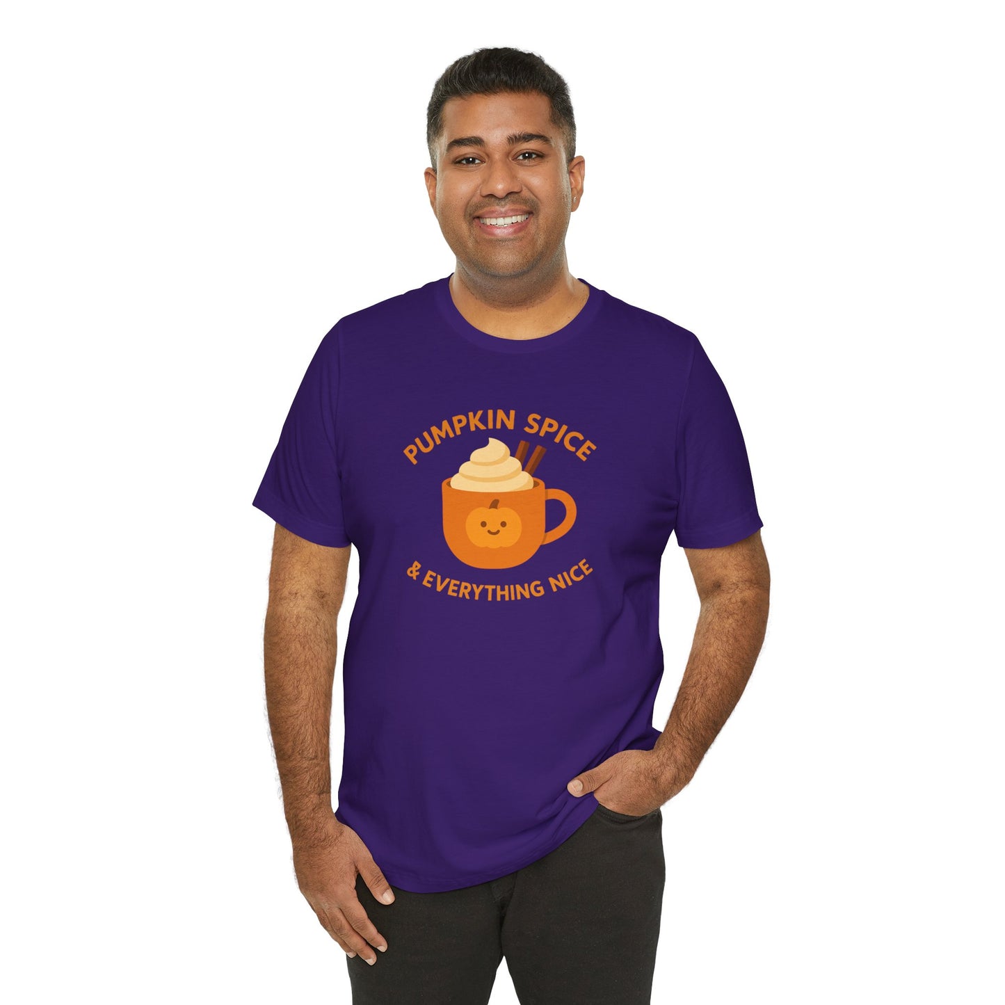 "Pumpkin Spice & Everything Nice" Fall T-Shirt, Autumn Fashion, Cozy Casual Wear, Pumpkin Lovers Gift, Seasonal Apparel