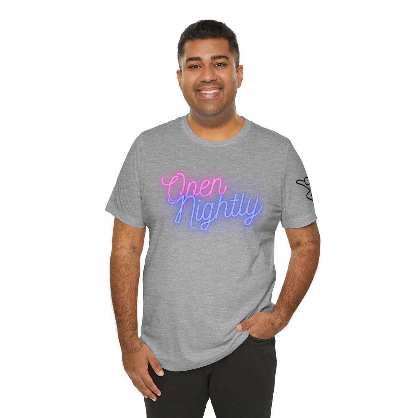 Nightly Glow Neon Graphic Unisex Jersey Short Sleeve Tee - AI Tee Hero