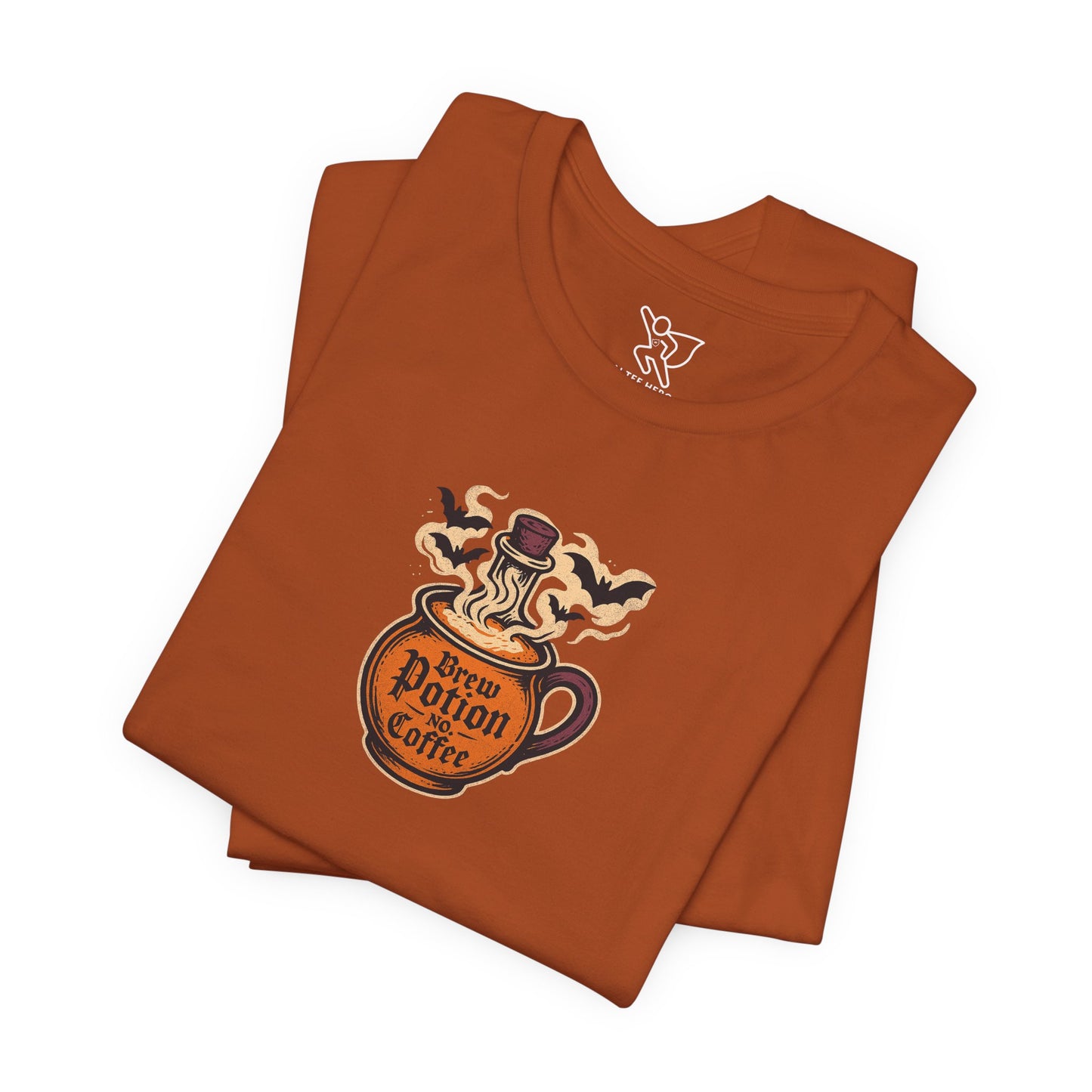 "Coffee Potion" Unisex Tee, Casual Wear, Gift for Coffee Lovers, Magical T-Shirt, Witchy Apparel, Coffee Enthusiast Presents