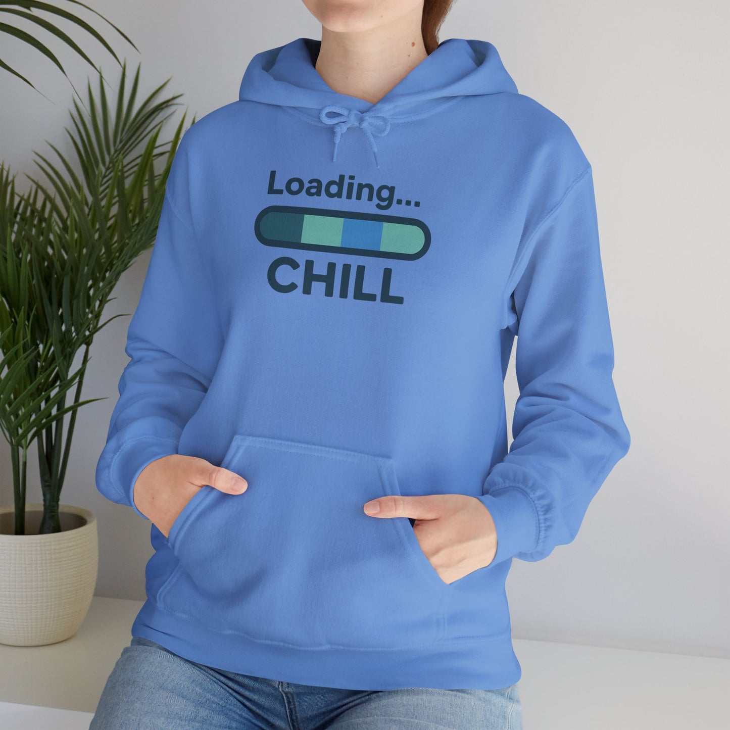 "Loading Chill" Unisex Hoodie, Cozy Sweatshirt for Relaxation, Perfect for Gifts, Chill Vibes, Casual Wear
