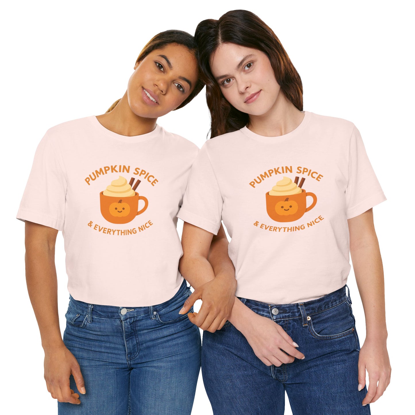 "Pumpkin Spice & Everything Nice" Fall T-Shirt, Autumn Fashion, Cozy Casual Wear, Pumpkin Lovers Gift, Seasonal Apparel