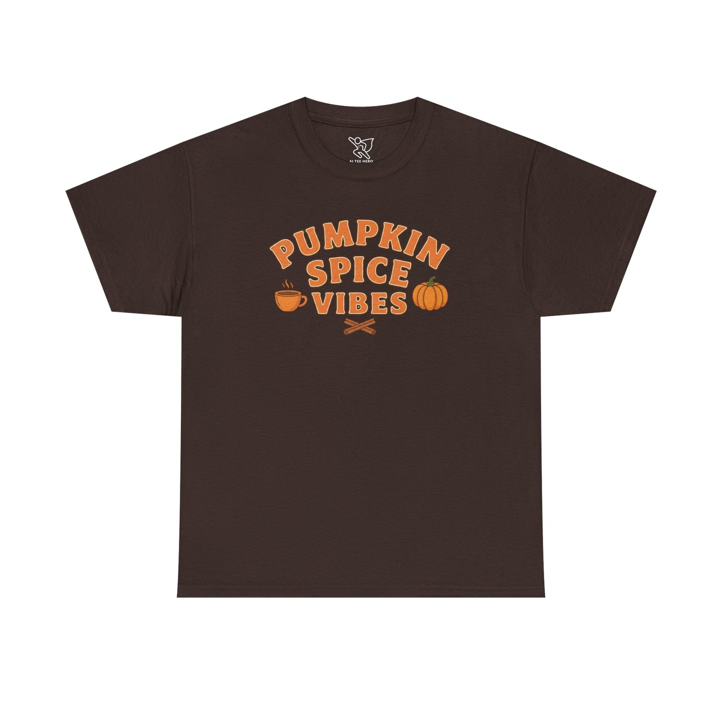 "Pumpkin Spice Vibes" Unisex Autumn T-Shirt for Fall, Cozy Apparel, Pumpkin Lover Gift, Halloween Party Wear