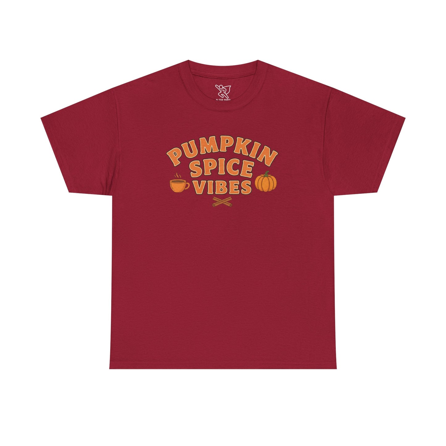 "Pumpkin Spice Vibes" Unisex Autumn T-Shirt for Fall, Cozy Apparel, Pumpkin Lover Gift, Halloween Party Wear