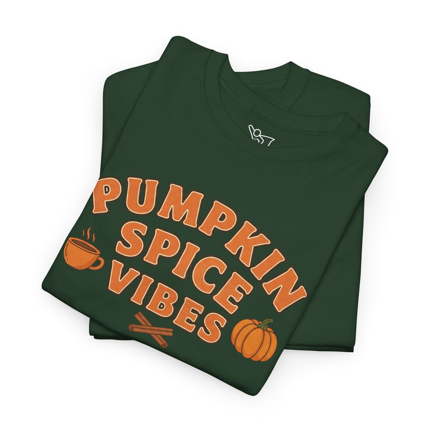 "Pumpkin Spice Vibes" Unisex Autumn T-Shirt for Fall, Cozy Apparel, Pumpkin Lover Gift, Halloween Party Wear