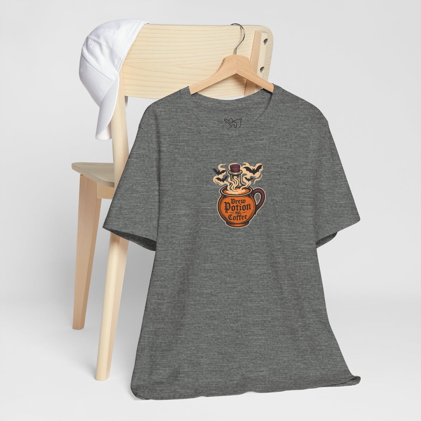 "Coffee Potion" Unisex Tee, Casual Wear, Gift for Coffee Lovers, Magical T-Shirt, Witchy Apparel, Coffee Enthusiast Presents