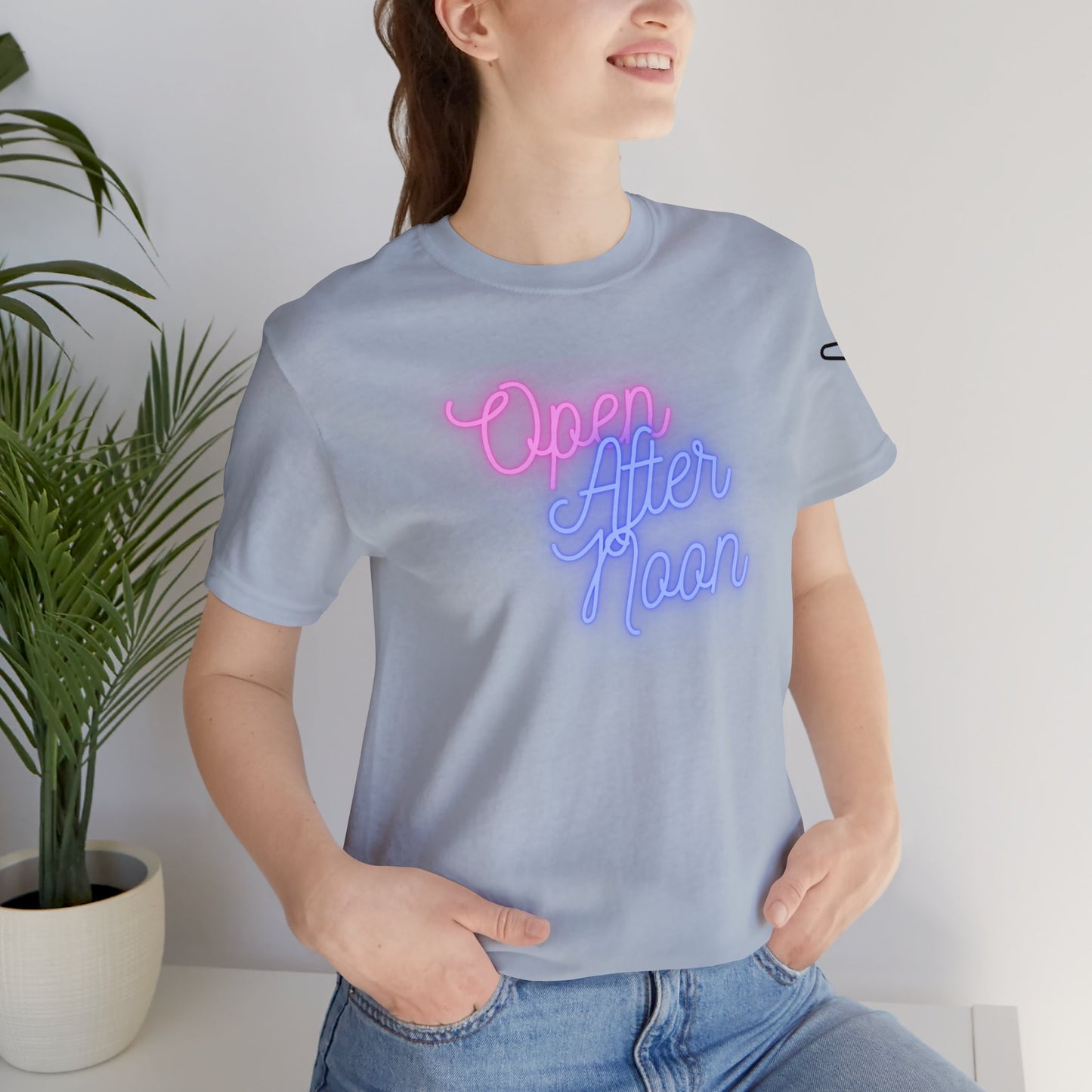 Midday Glow Neon Graphic Unisex Jersey Short Sleeve Tee - AI Tee Hero