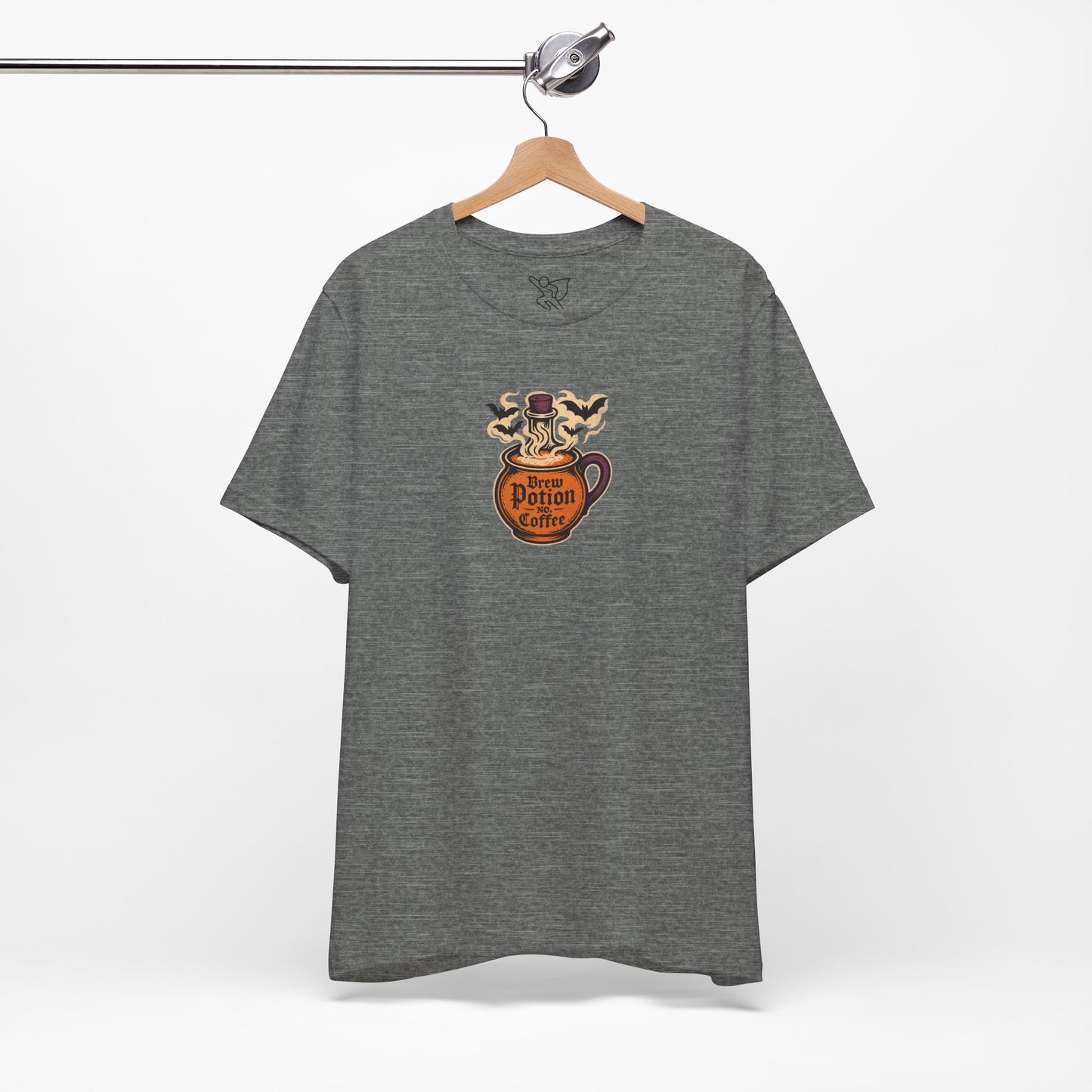 "Coffee Potion" Unisex Tee, Casual Wear, Gift for Coffee Lovers, Magical T-Shirt, Witchy Apparel, Coffee Enthusiast Presents