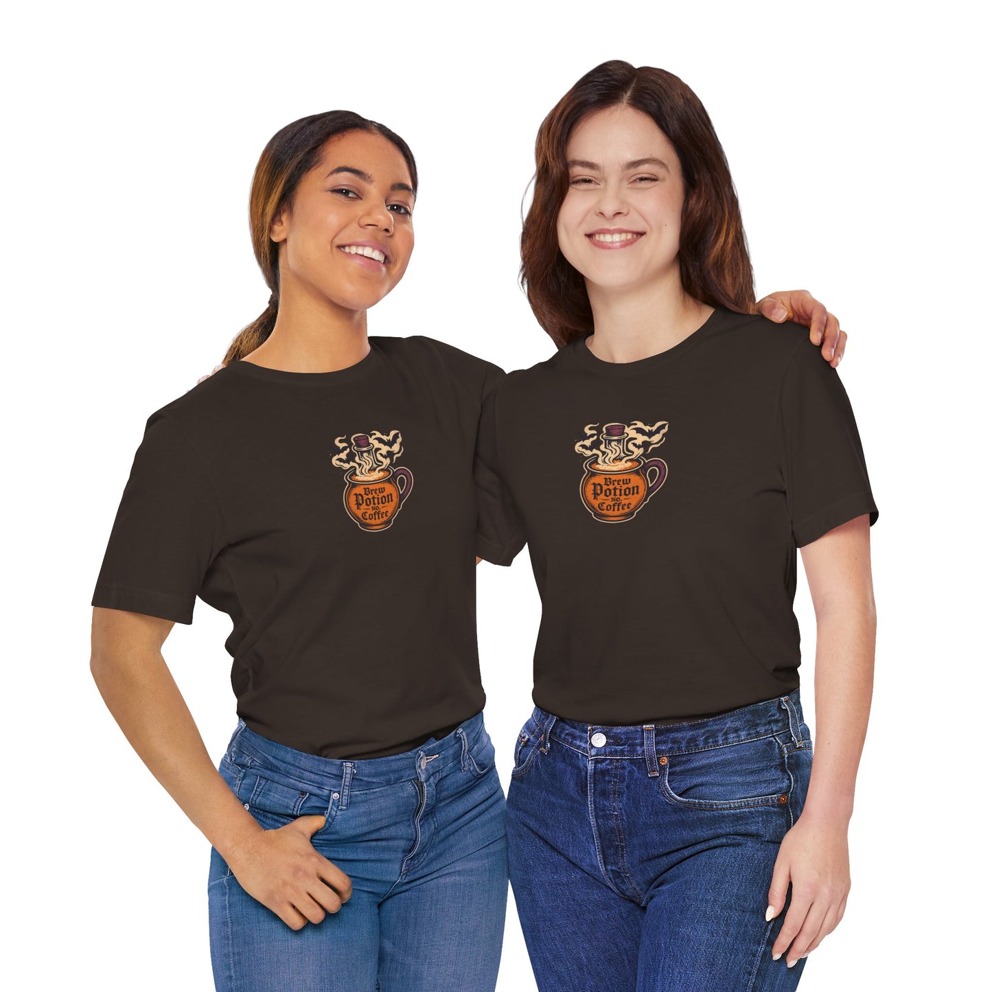 "Coffee Potion" Unisex Tee, Casual Wear, Gift for Coffee Lovers, Magical T-Shirt, Witchy Apparel, Coffee Enthusiast Presents