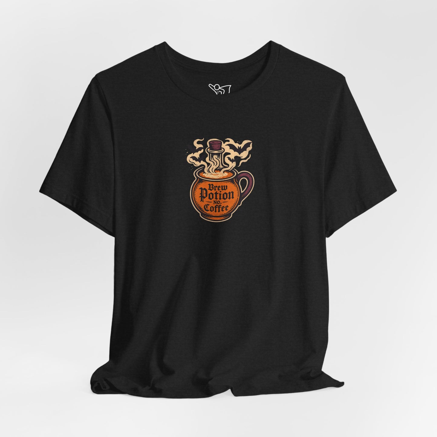 "Coffee Potion" Unisex Tee, Casual Wear, Gift for Coffee Lovers, Magical T-Shirt, Witchy Apparel, Coffee Enthusiast Presents