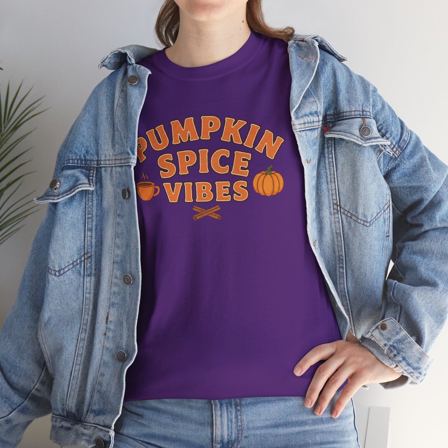 "Pumpkin Spice Vibes" Unisex Autumn T-Shirt for Fall, Cozy Apparel, Pumpkin Lover Gift, Halloween Party Wear