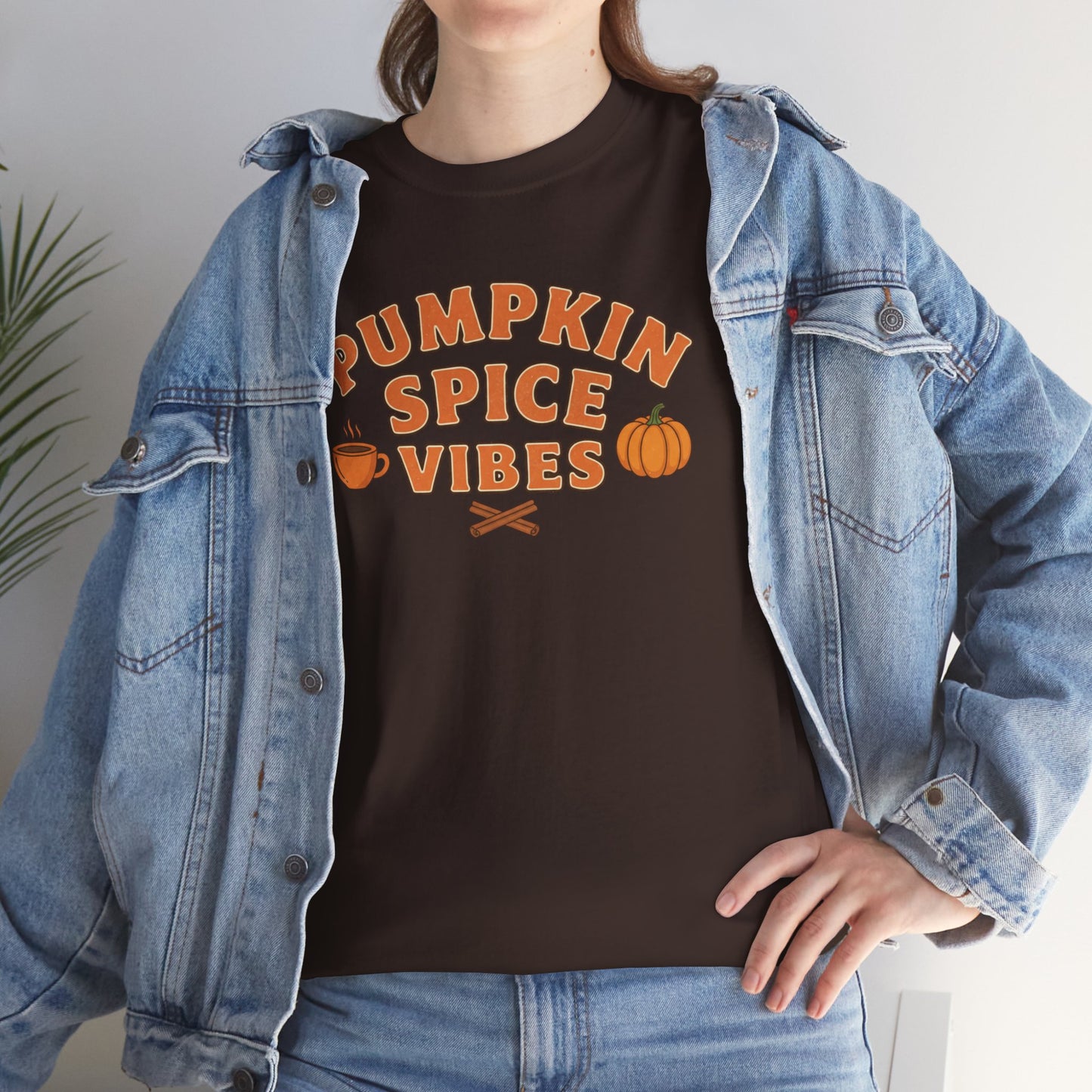 "Pumpkin Spice Vibes" Unisex Autumn T-Shirt for Fall, Cozy Apparel, Pumpkin Lover Gift, Halloween Party Wear