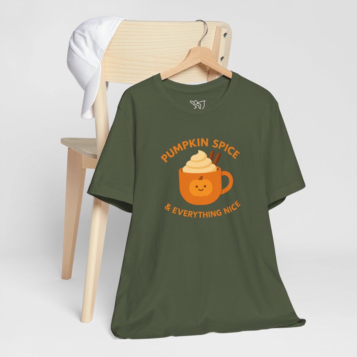 "Pumpkin Spice & Everything Nice" Fall T-Shirt, Autumn Fashion, Cozy Casual Wear, Pumpkin Lovers Gift, Seasonal Apparel