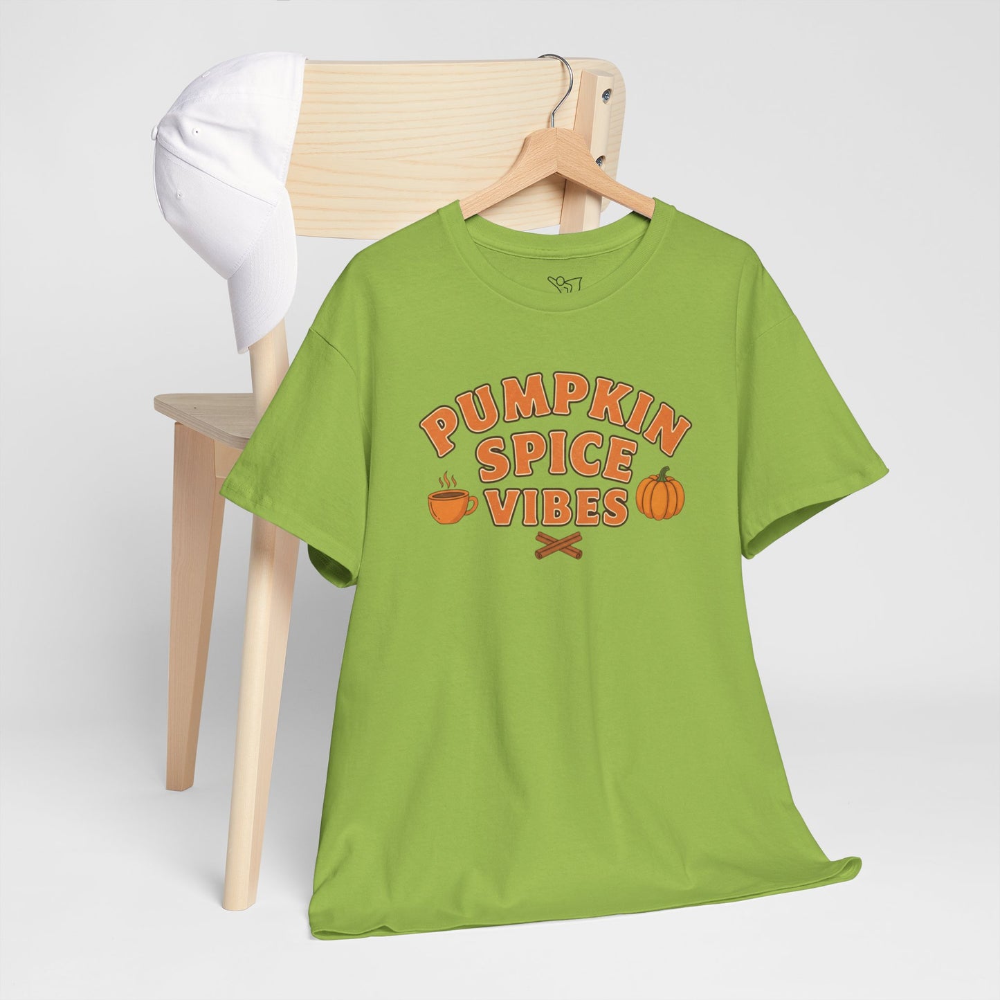 "Pumpkin Spice Vibes" Unisex Autumn T-Shirt for Fall, Cozy Apparel, Pumpkin Lover Gift, Halloween Party Wear
