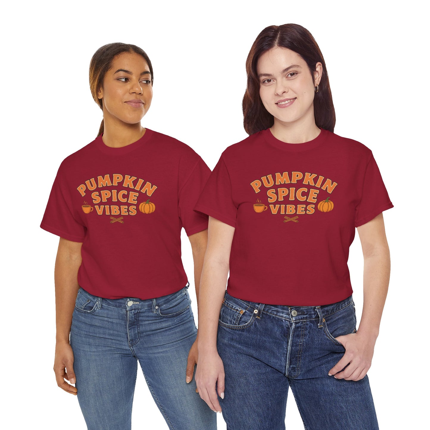 "Pumpkin Spice Vibes" Unisex Autumn T-Shirt for Fall, Cozy Apparel, Pumpkin Lover Gift, Halloween Party Wear