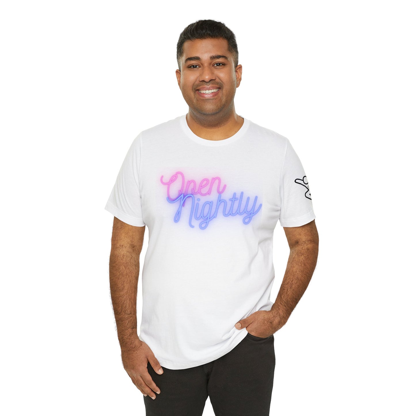 Nightly Glow Neon Graphic Unisex Jersey Short Sleeve Tee - AI Tee Hero