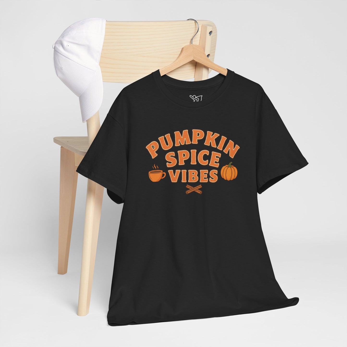 "Pumpkin Spice Vibes" Unisex Autumn T-Shirt for Fall, Cozy Apparel, Pumpkin Lover Gift, Halloween Party Wear