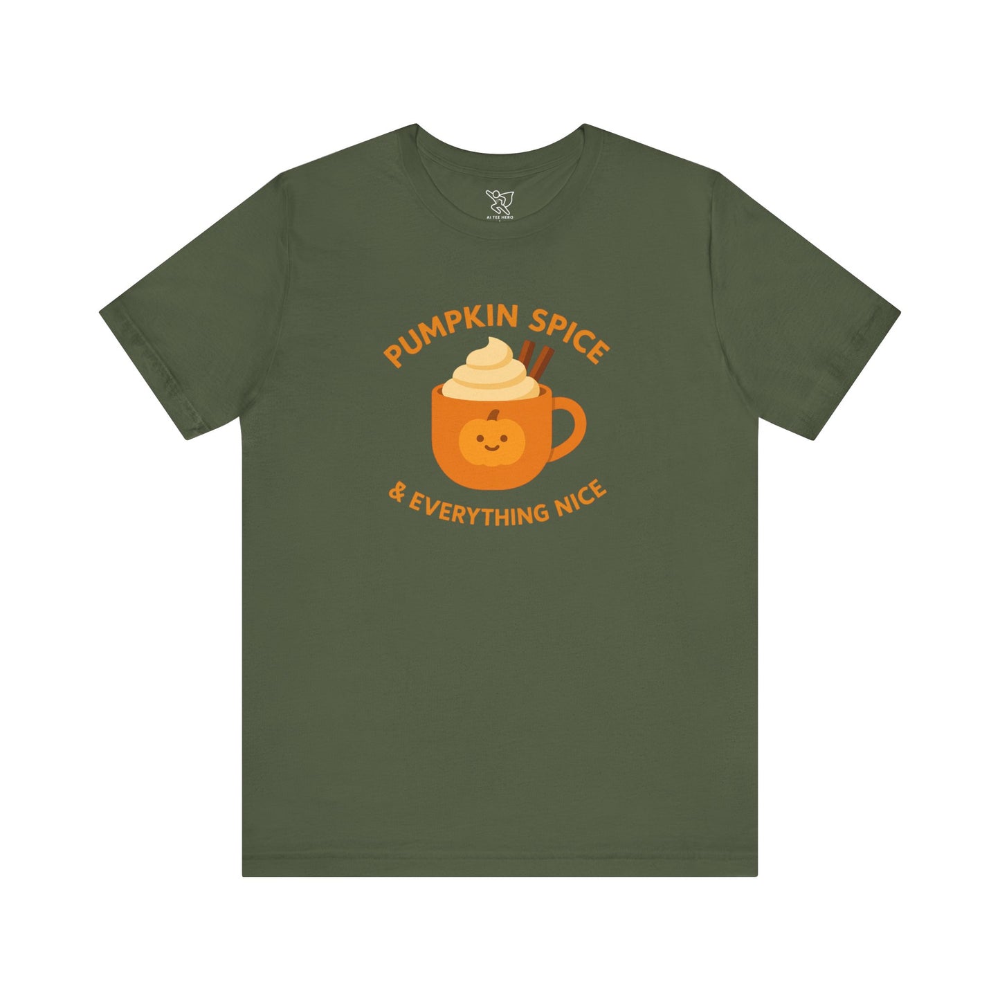 "Pumpkin Spice & Everything Nice" Fall T-Shirt, Autumn Fashion, Cozy Casual Wear, Pumpkin Lovers Gift, Seasonal Apparel