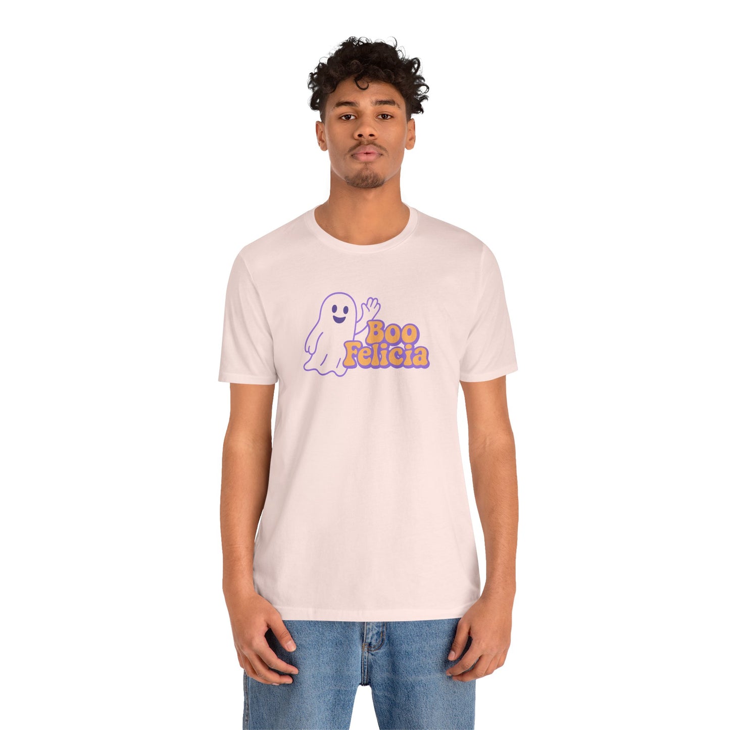 "Boo Felicia Ghost" Unisex Halloween T-Shirt, Spooky Apparel, Fun Gift, Casual Wear, Holiday Shirt