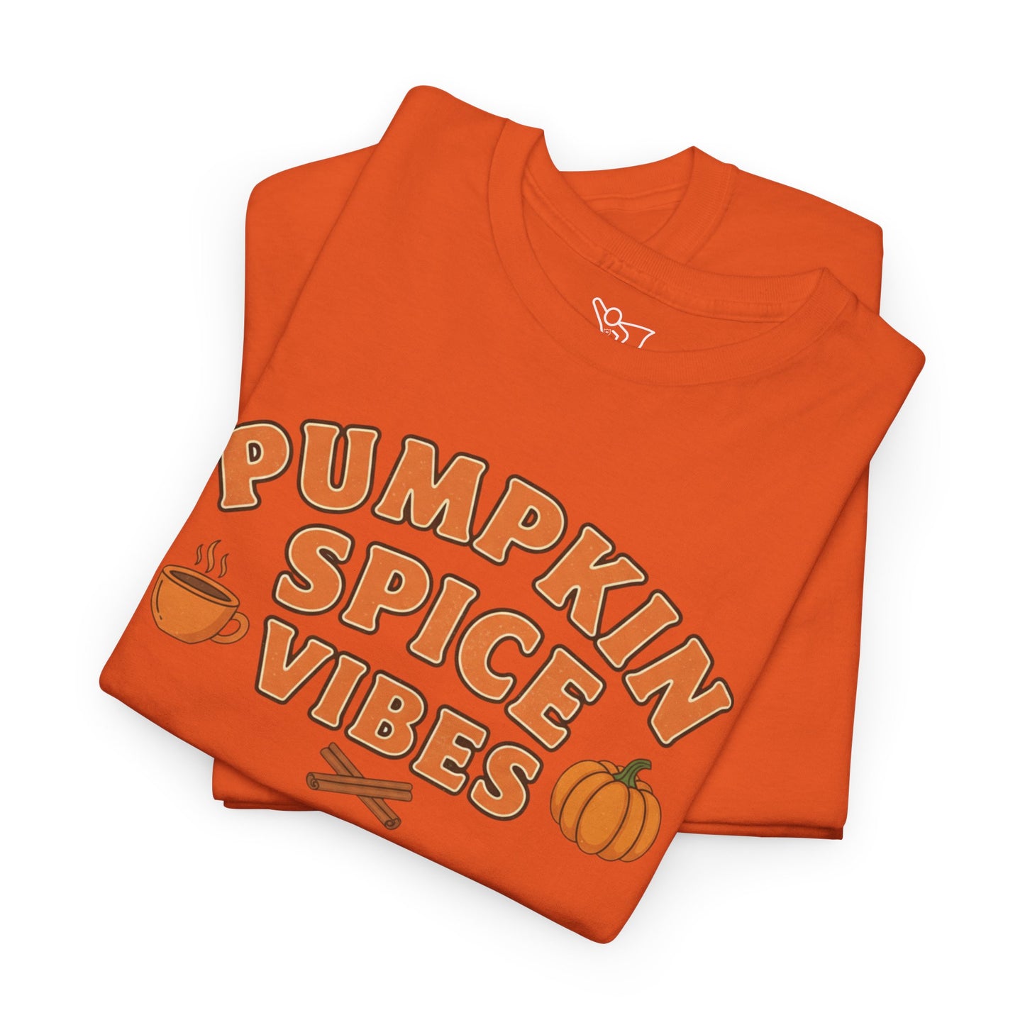 "Pumpkin Spice Vibes" Unisex Autumn T-Shirt for Fall, Cozy Apparel, Pumpkin Lover Gift, Halloween Party Wear