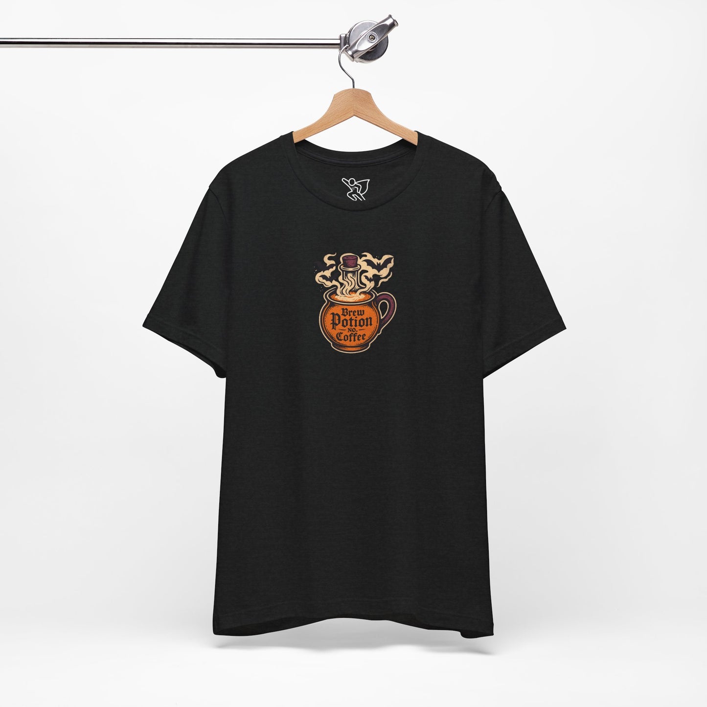 "Coffee Potion" Unisex Tee, Casual Wear, Gift for Coffee Lovers, Magical T-Shirt, Witchy Apparel, Coffee Enthusiast Presents