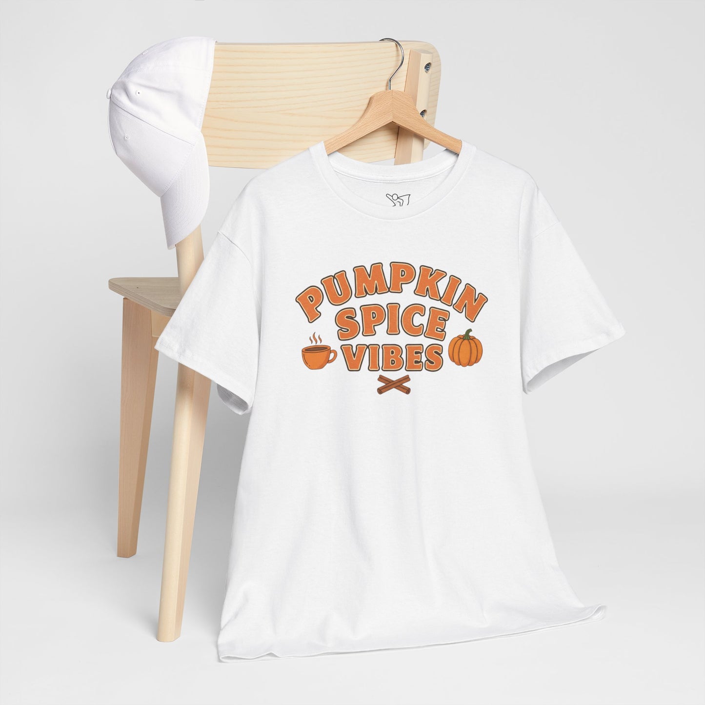 "Pumpkin Spice Vibes" Unisex Autumn T-Shirt for Fall, Cozy Apparel, Pumpkin Lover Gift, Halloween Party Wear