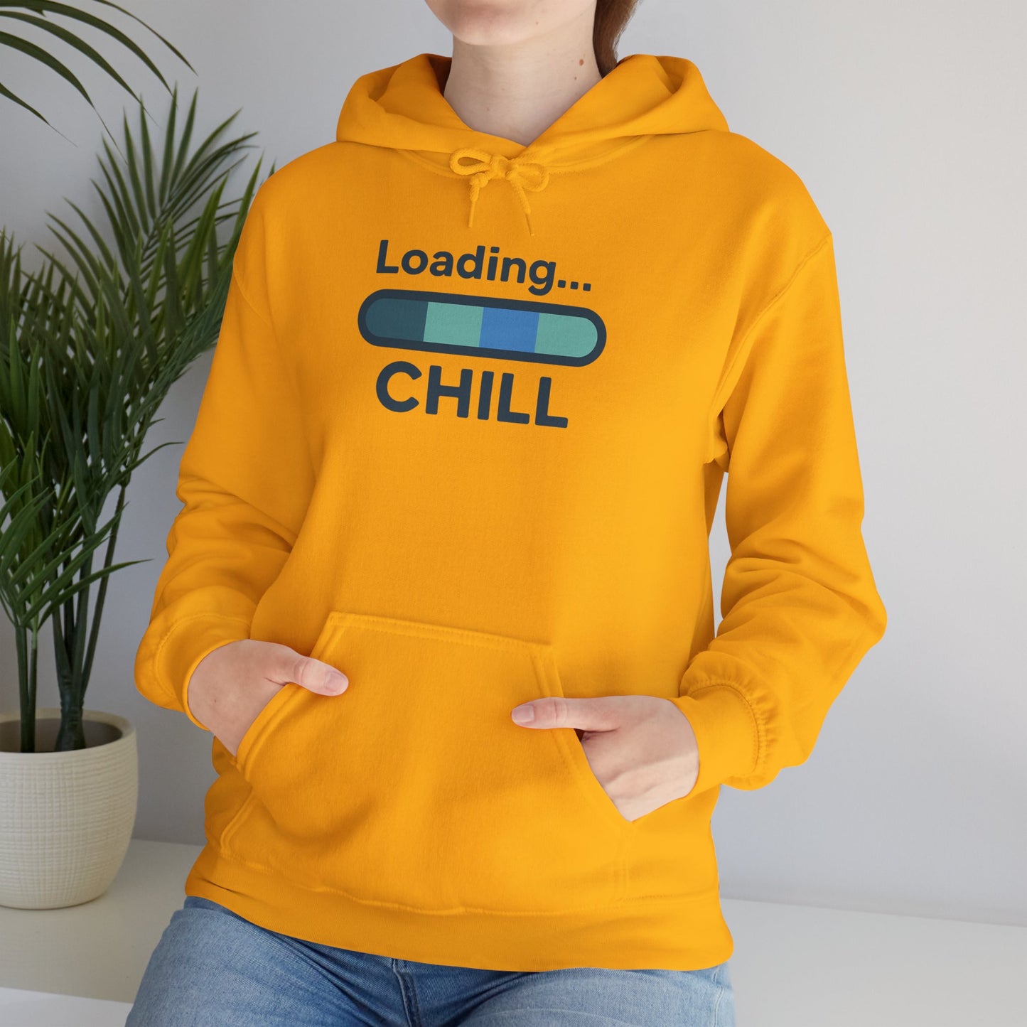 "Loading Chill" Unisex Hoodie, Cozy Sweatshirt for Relaxation, Perfect for Gifts, Chill Vibes, Casual Wear