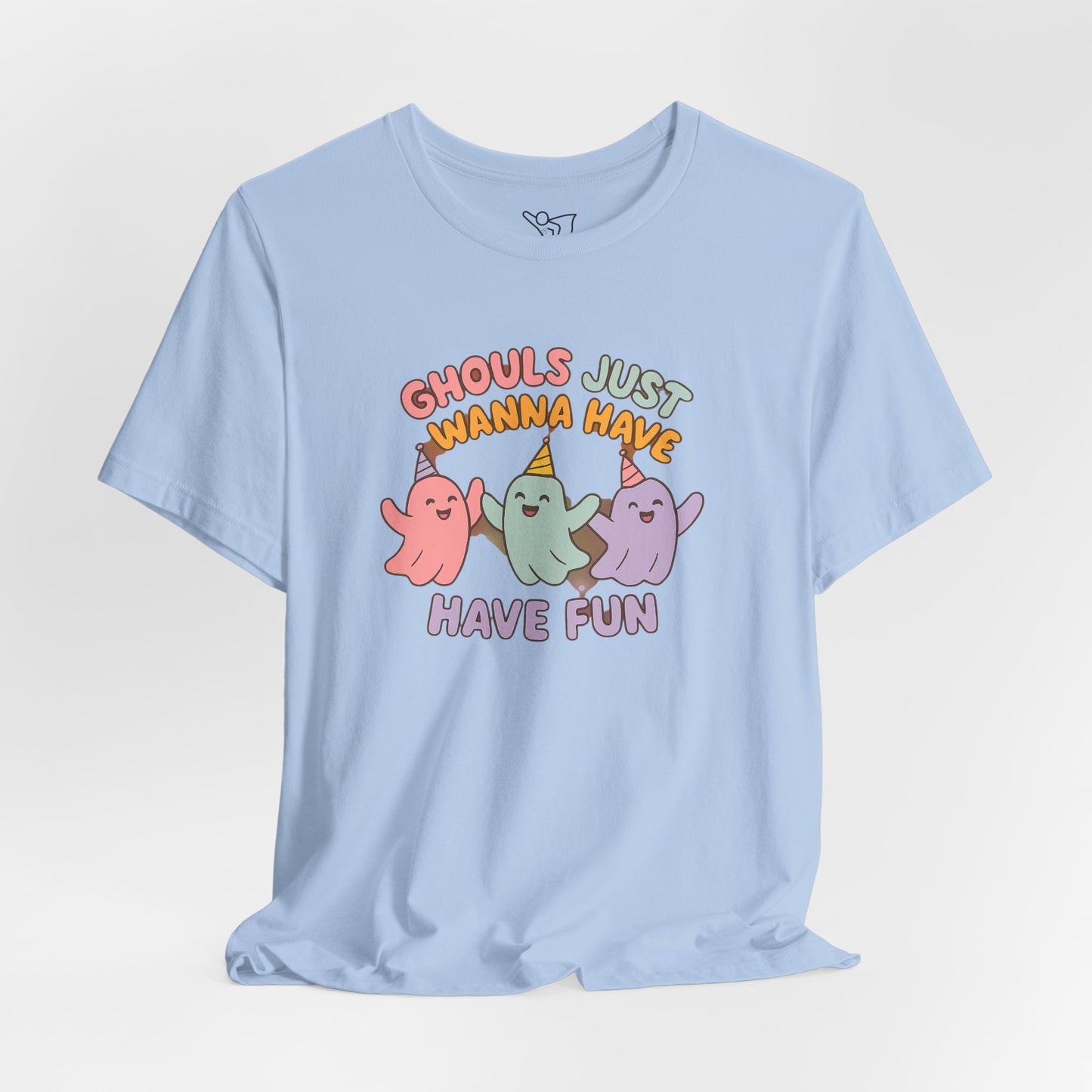 "Ghouls Just Wanna Have Fun" T-Shirt for Halloween, Unisex Graphic Shirt, Cute Ghosts Tee, Casual Wear, Gift for Friends