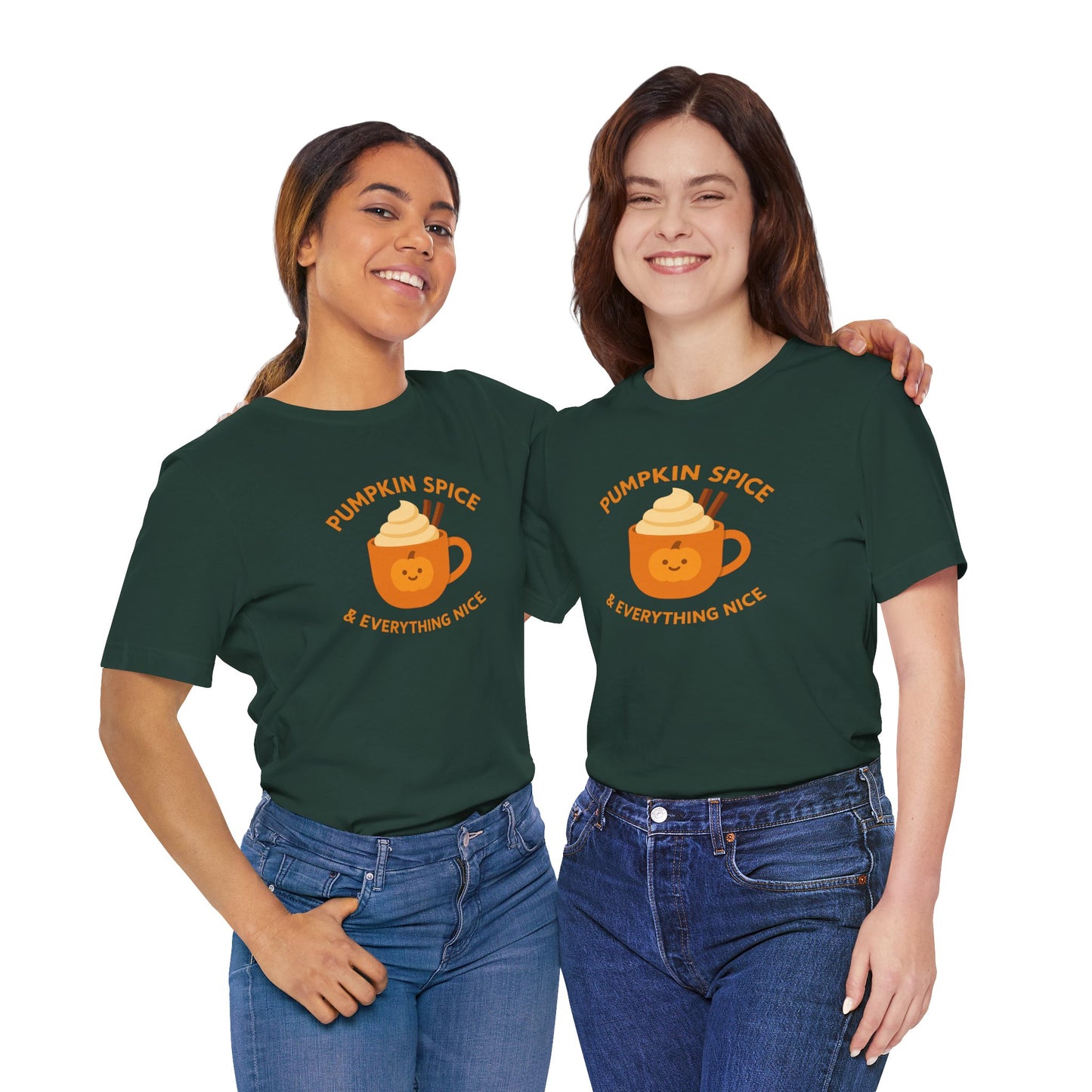 "Pumpkin Spice & Everything Nice" Fall T-Shirt, Autumn Fashion, Cozy Casual Wear, Pumpkin Lovers Gift, Seasonal Apparel
