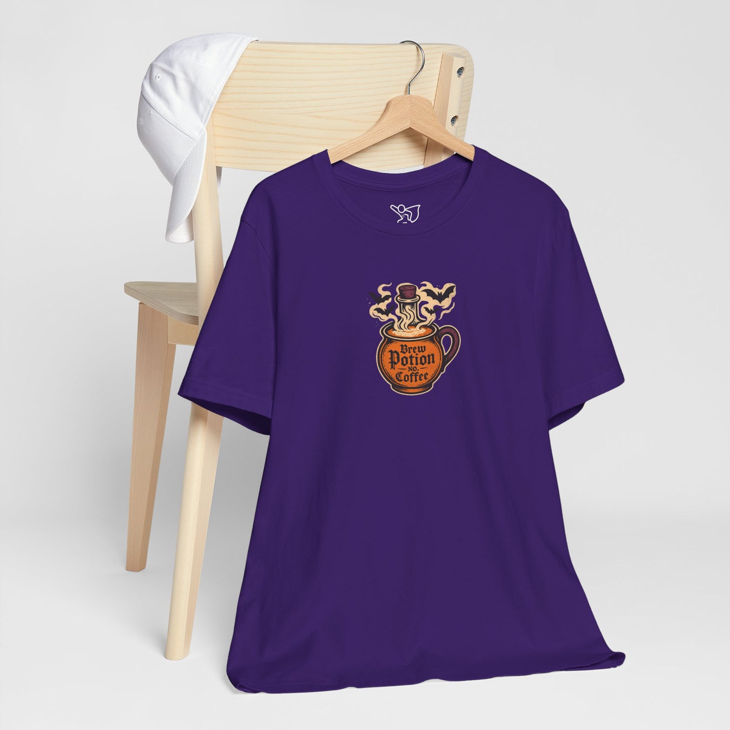 "Coffee Potion" Unisex Tee, Casual Wear, Gift for Coffee Lovers, Magical T-Shirt, Witchy Apparel, Coffee Enthusiast Presents