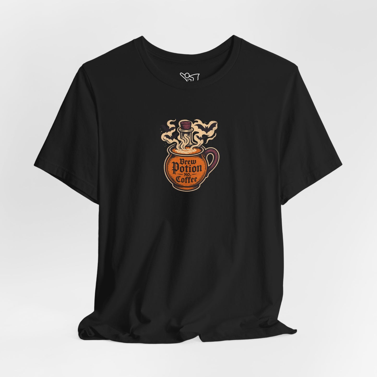 "Coffee Potion" Unisex Tee, Casual Wear, Gift for Coffee Lovers, Magical T-Shirt, Witchy Apparel, Coffee Enthusiast Presents