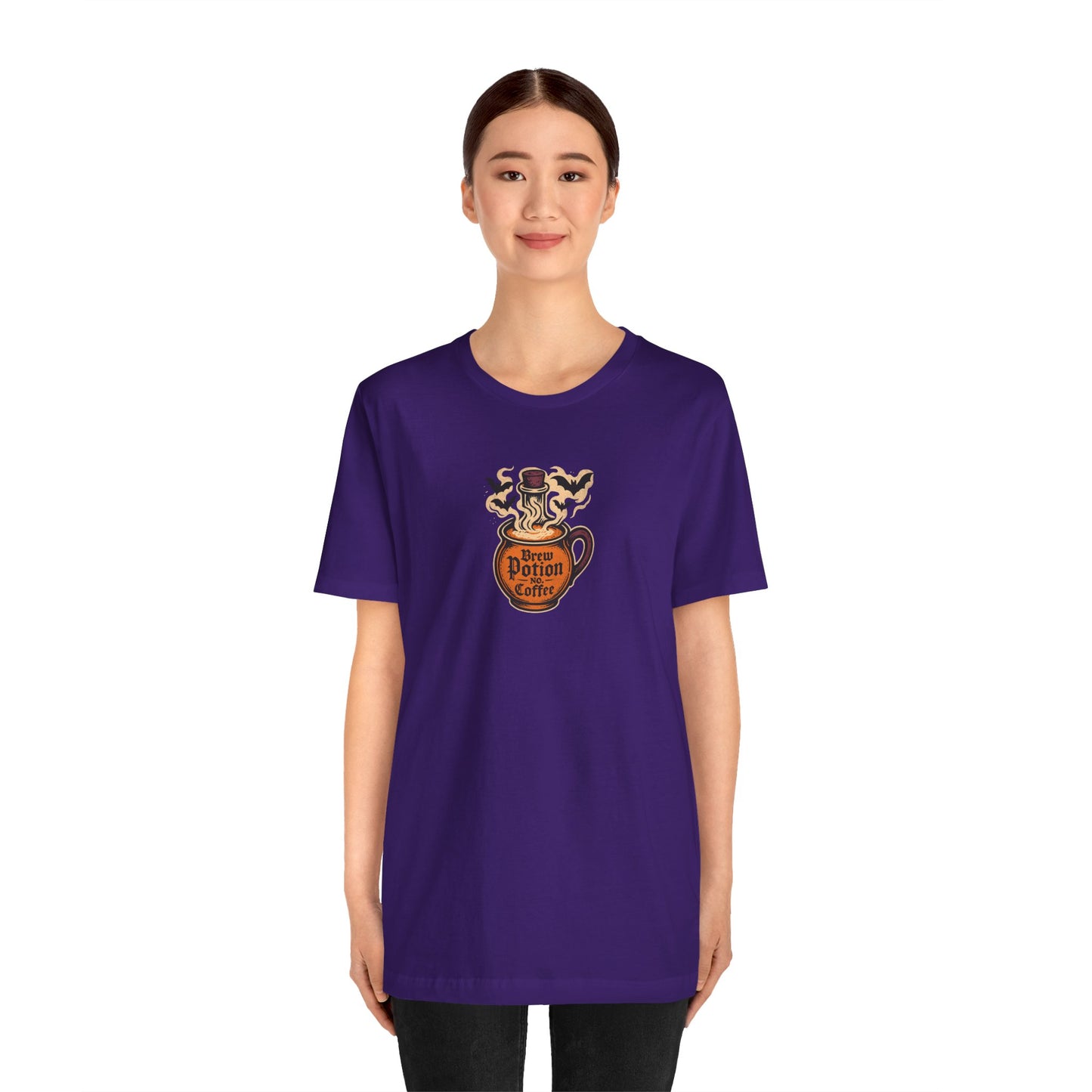 "Coffee Potion" Unisex Tee, Casual Wear, Gift for Coffee Lovers, Magical T-Shirt, Witchy Apparel, Coffee Enthusiast Presents