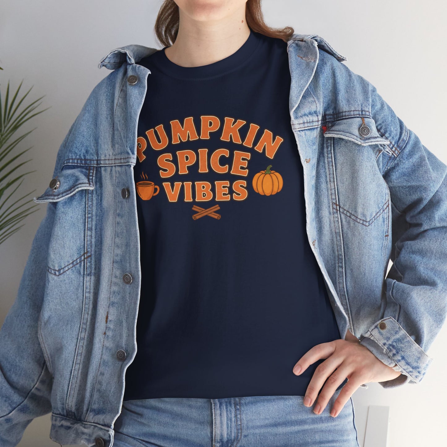 "Pumpkin Spice Vibes" Unisex Autumn T-Shirt for Fall, Cozy Apparel, Pumpkin Lover Gift, Halloween Party Wear