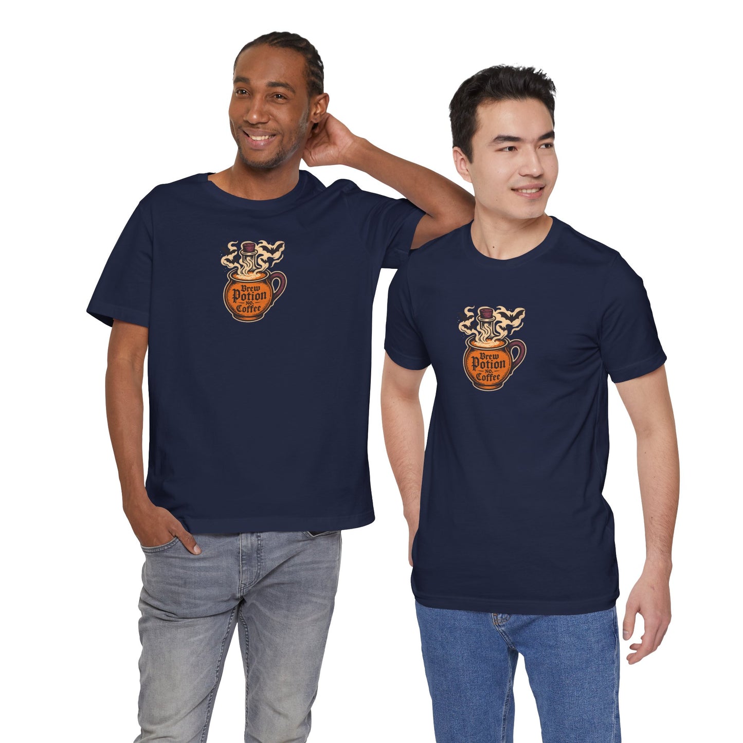 "Coffee Potion" Unisex Tee, Casual Wear, Gift for Coffee Lovers, Magical T-Shirt, Witchy Apparel, Coffee Enthusiast Presents