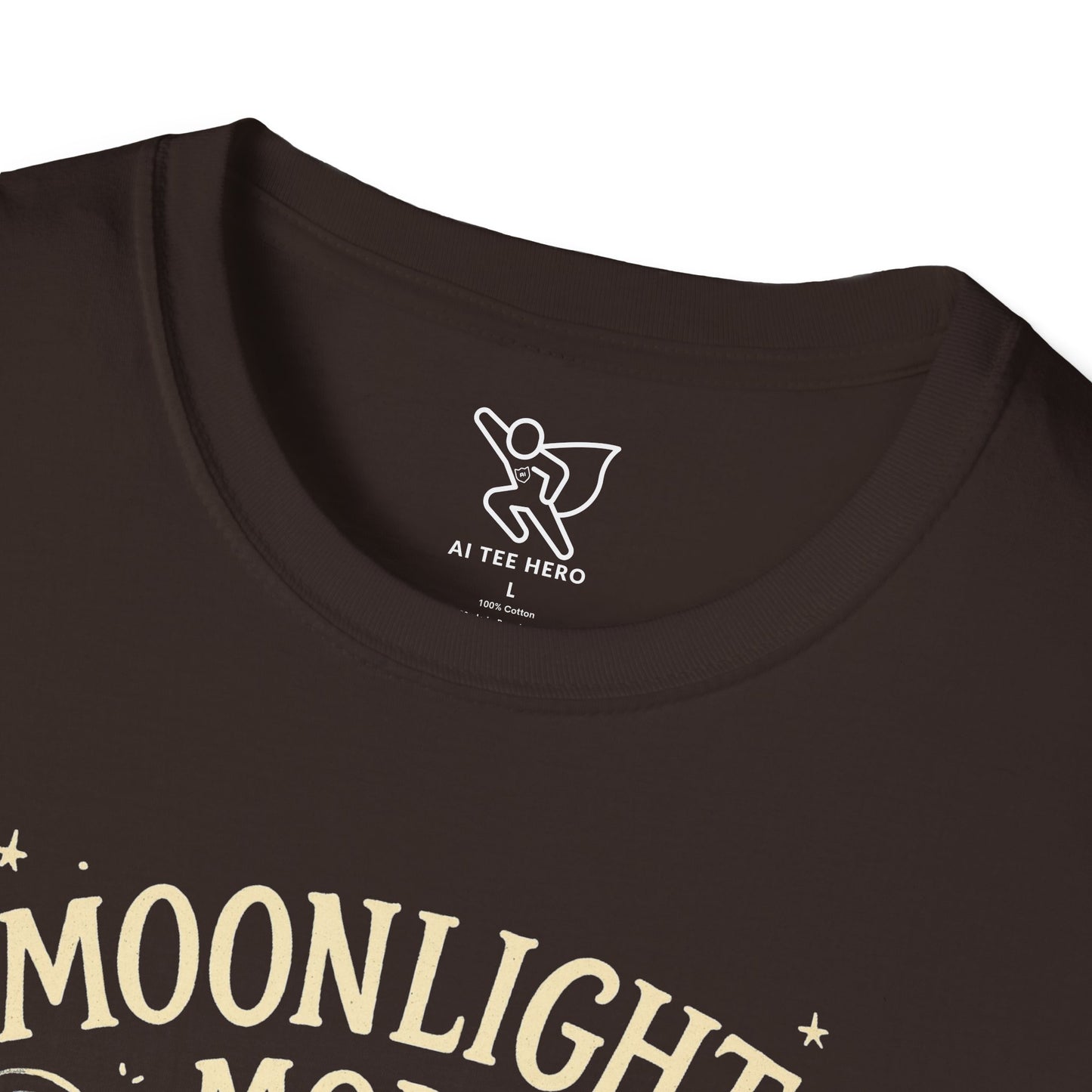 "Moonlight Mode" Unisex T-Shirt - Softstyle, Celestial Apparel, Gift for Dreamers, Astrology Lovers, Casual Wear