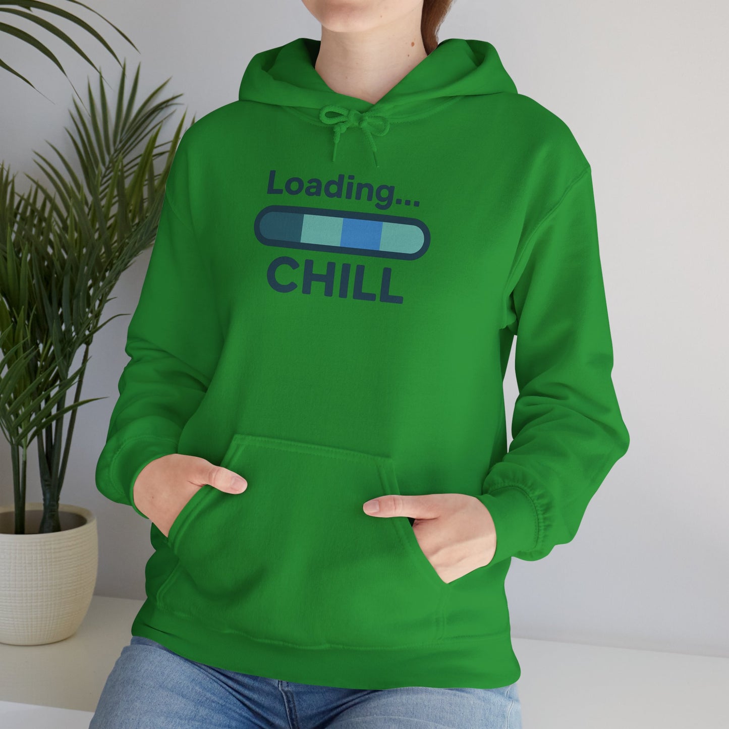 "Loading Chill" Unisex Hoodie, Cozy Sweatshirt for Relaxation, Perfect for Gifts, Chill Vibes, Casual Wear