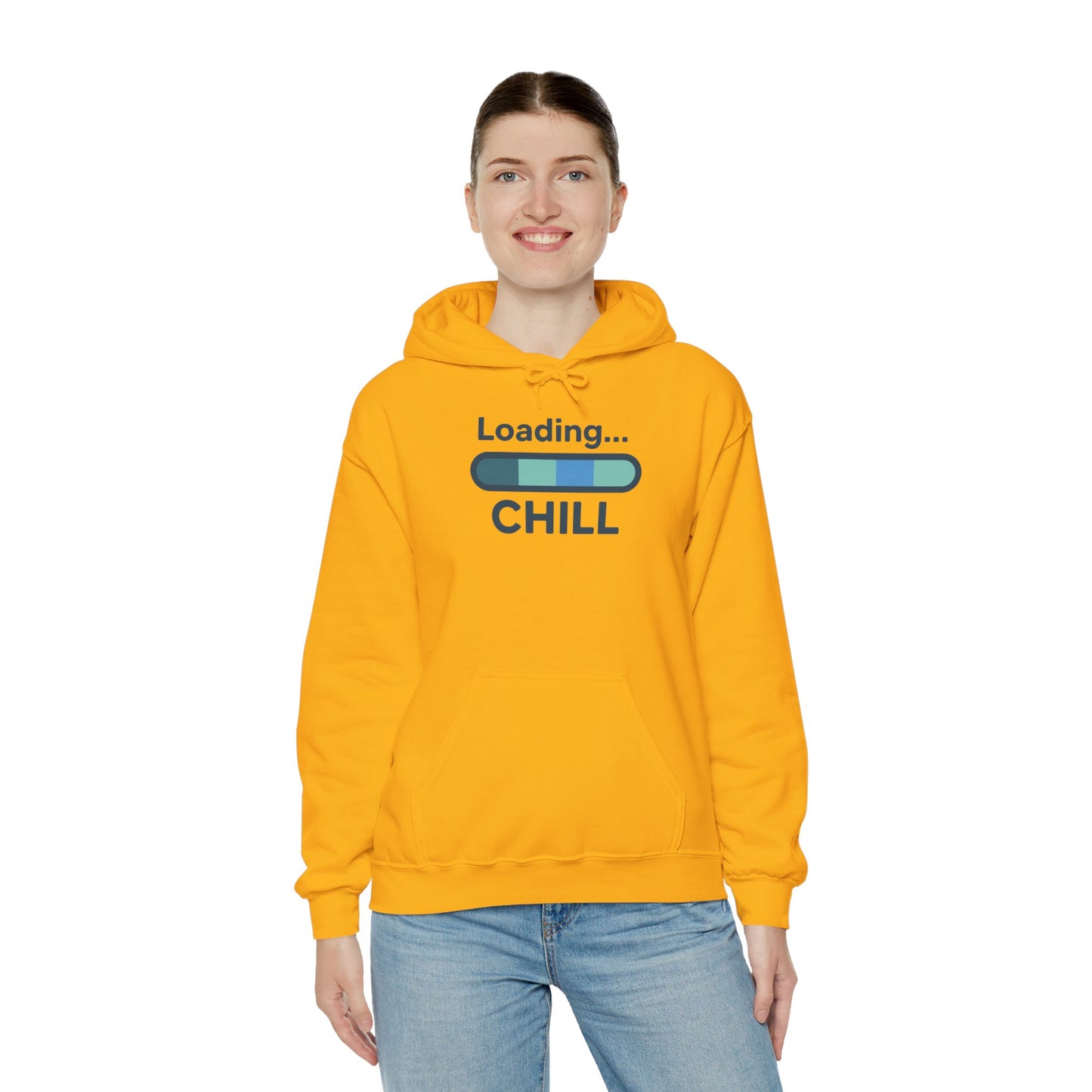 "Loading Chill" Unisex Hoodie, Cozy Sweatshirt for Relaxation, Perfect for Gifts, Chill Vibes, Casual Wear