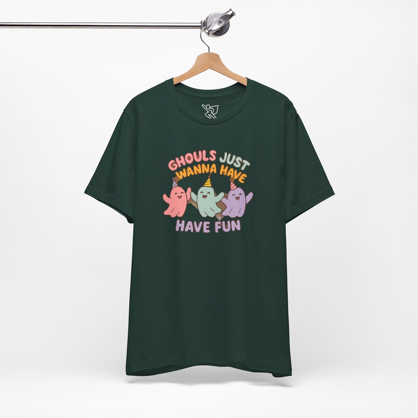 "Ghouls Just Wanna Have Fun" T-Shirt for Halloween, Unisex Graphic Shirt, Cute Ghosts Tee, Casual Wear, Gift for Friends